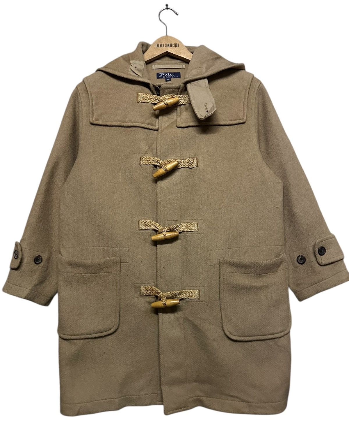Polo Ralph Lauren Vtg🔥Polo Ralph Lauren Duffle Coat Wool Jacket Size US L / EU 52-54 / 3 - 3 Thumbnail