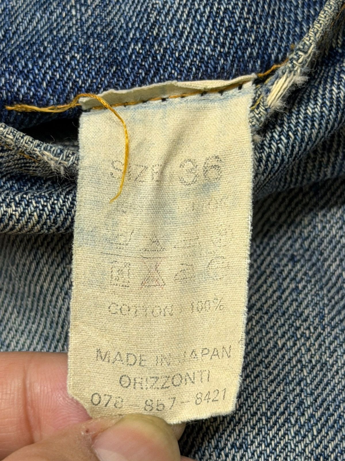 Denime Vintage 90s Denime Lot 272 Selvedge Denim Jeans Japan | W35 Size US 35 - 16 Thumbnail