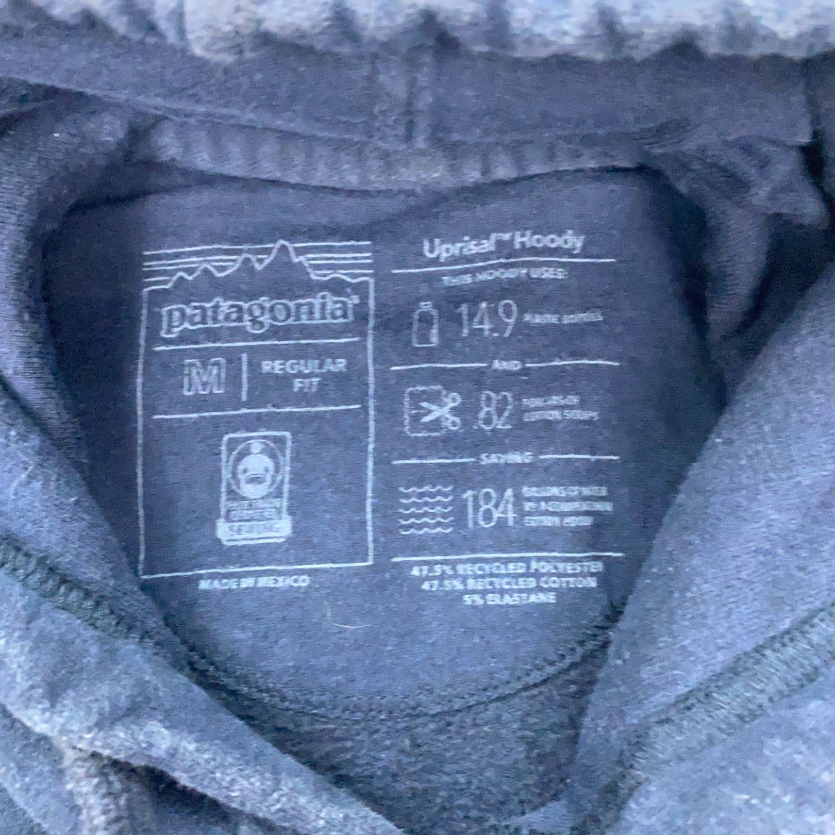 Patagonia Patagonia Uprisal Hoody Mens Medium Blue Bear California Republic Sweatshirt Size US M / EU 48-50 / 2 - 5 Thumbnail