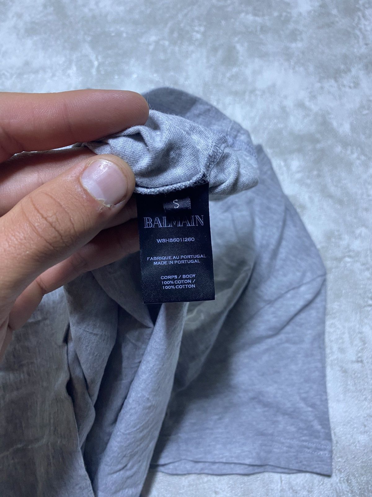 Balmain OG Balmain Paris Classic Logo Grey T-Shirt Size US S / EU 44-46 / 1 - 5 Thumbnail