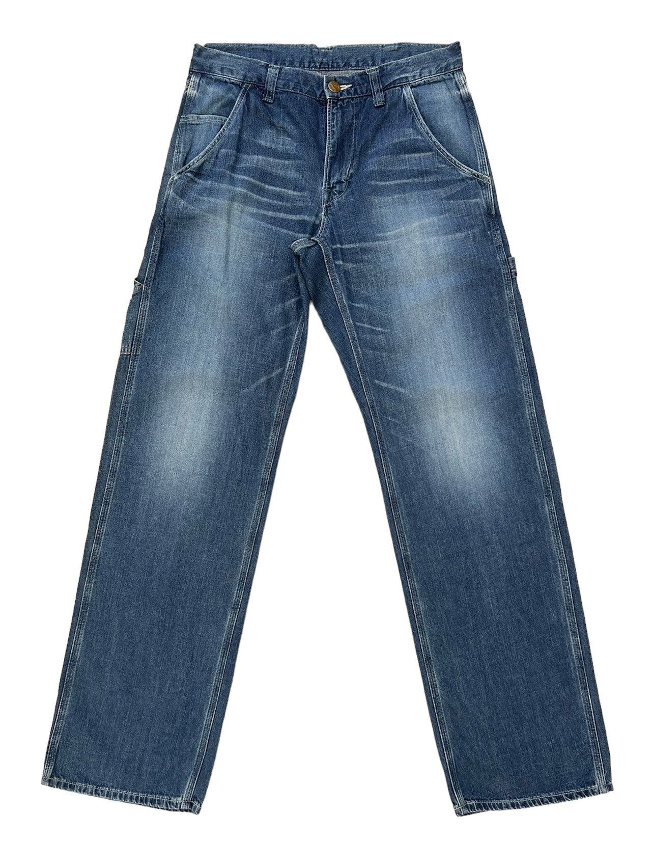Blue Blue Japan BLUE BLUE Made in Japan Indigo Denim Workwear Pant Size US 30 / EU 46 - 1 Thumbnail