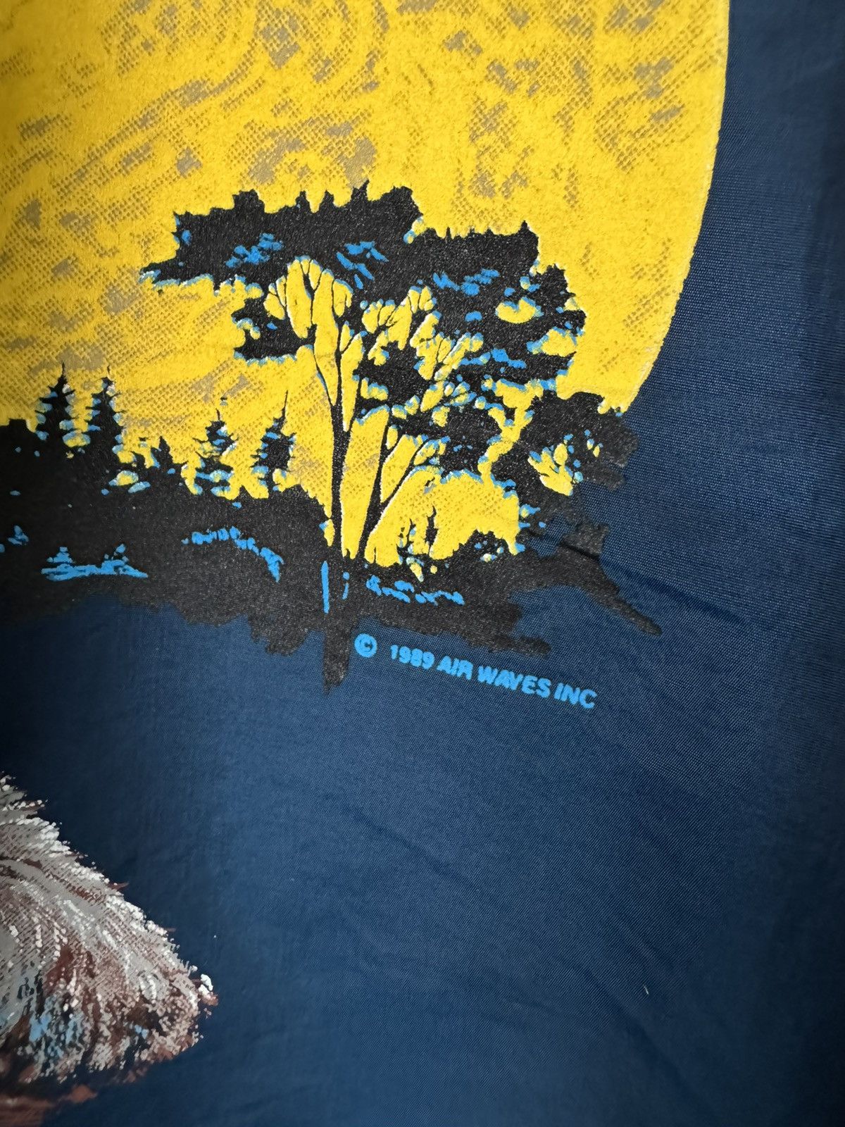 Vintage 1989 Wolf Animal Nylon Jacket Call Of The Wild Size US XL / EU 56 / 4 - 3 Thumbnail