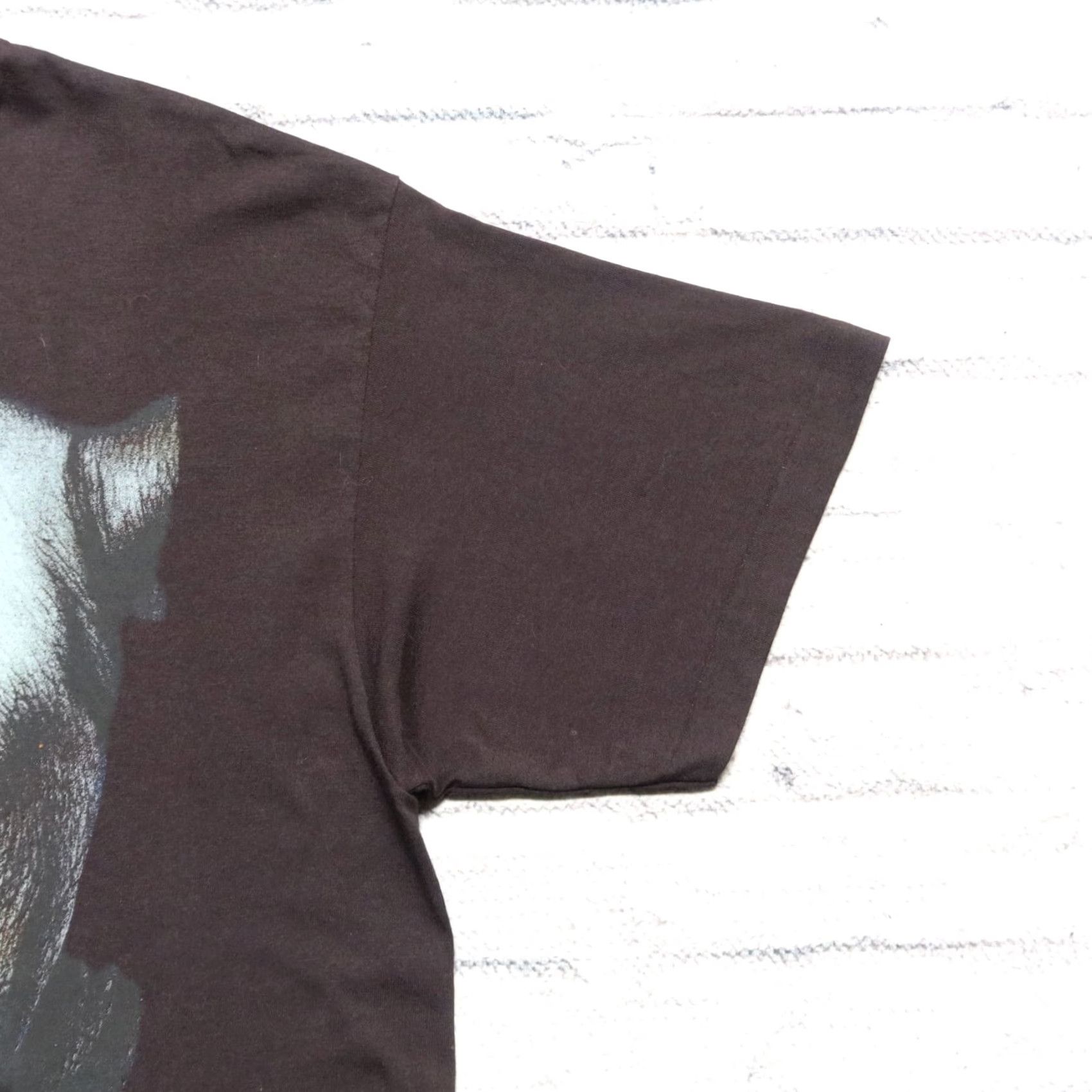 Vintage VINTAGE Rhino Shirt Mens T-Shirt L Black 90s graphic tee AOP Size US L / EU 52-54 / 3 - 5 Thumbnail
