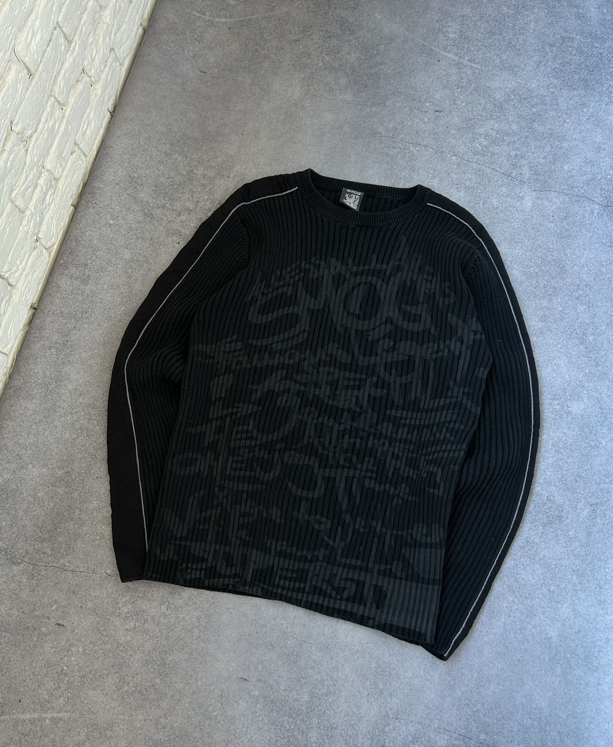 Vintage Vintage Smog Y2k big logo knit sweatshirt mens rare Size US XL / EU 56 / 4 - 2 Thumbnail