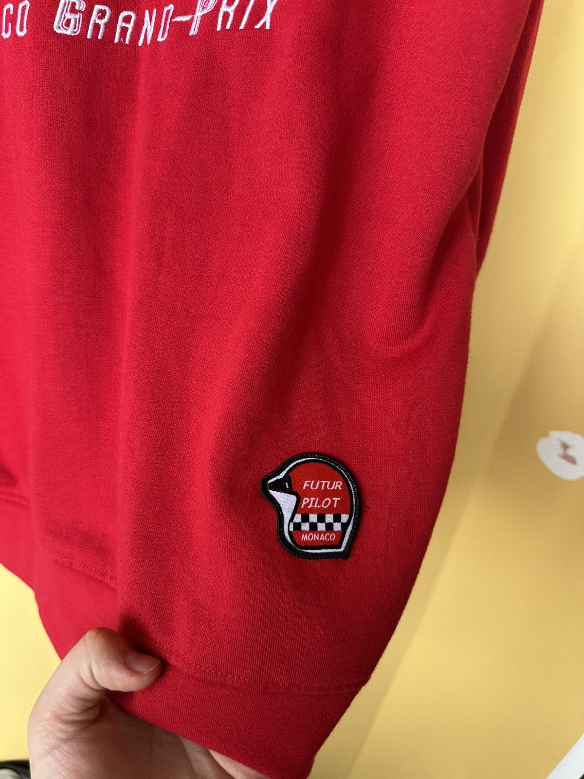 Other Vintage Official Monaco Grand Prix Mens Zip Up Hoodie - Red Size US L / EU 52-54 / 3 - 9 Thumbnail