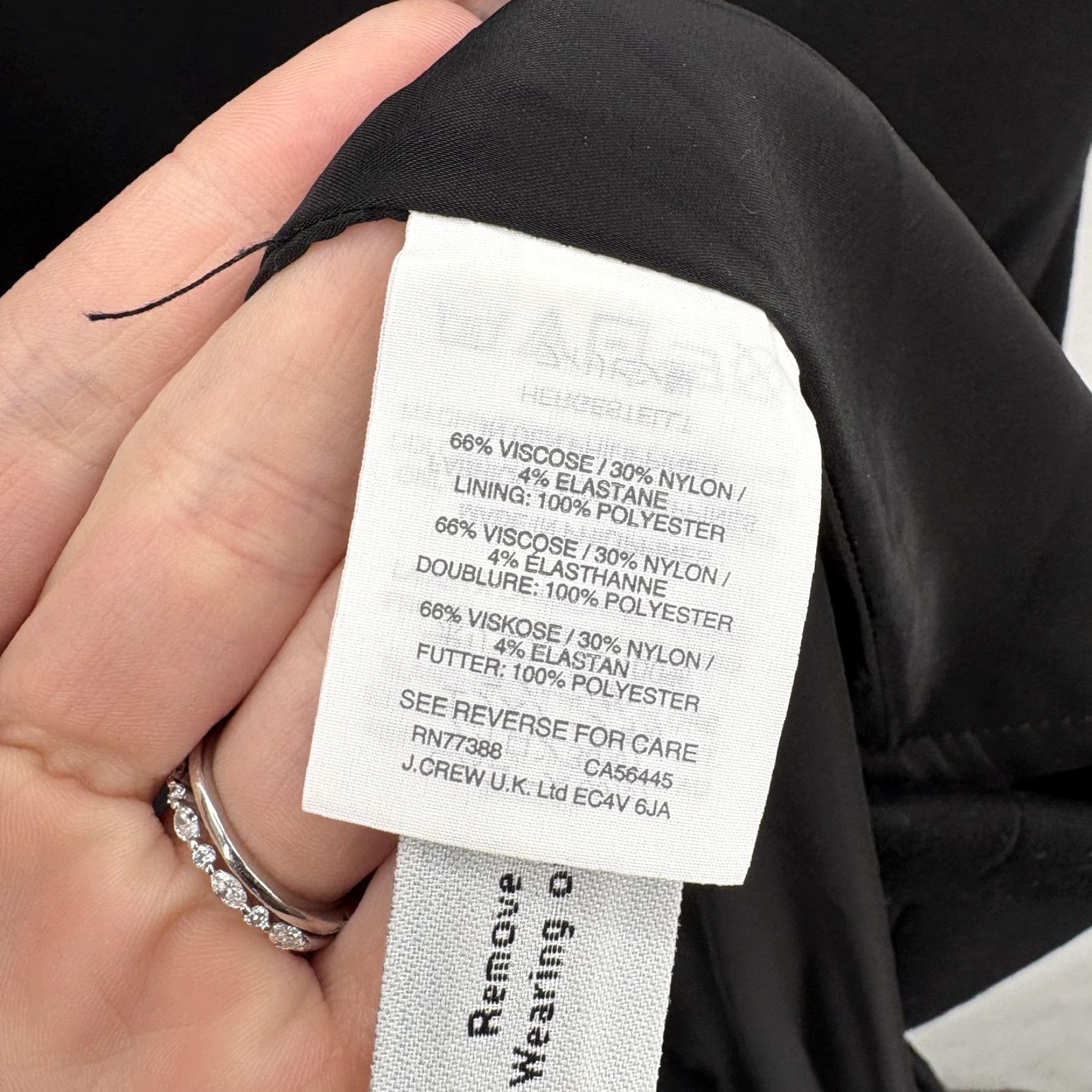 J.Crew J.Crew Dress Womens 8 Black Bell Sleeve Knit Sheath Lined Work Ponte Cocktail Size M / US 6-8 / IT 42-44 - 5 Thumbnail