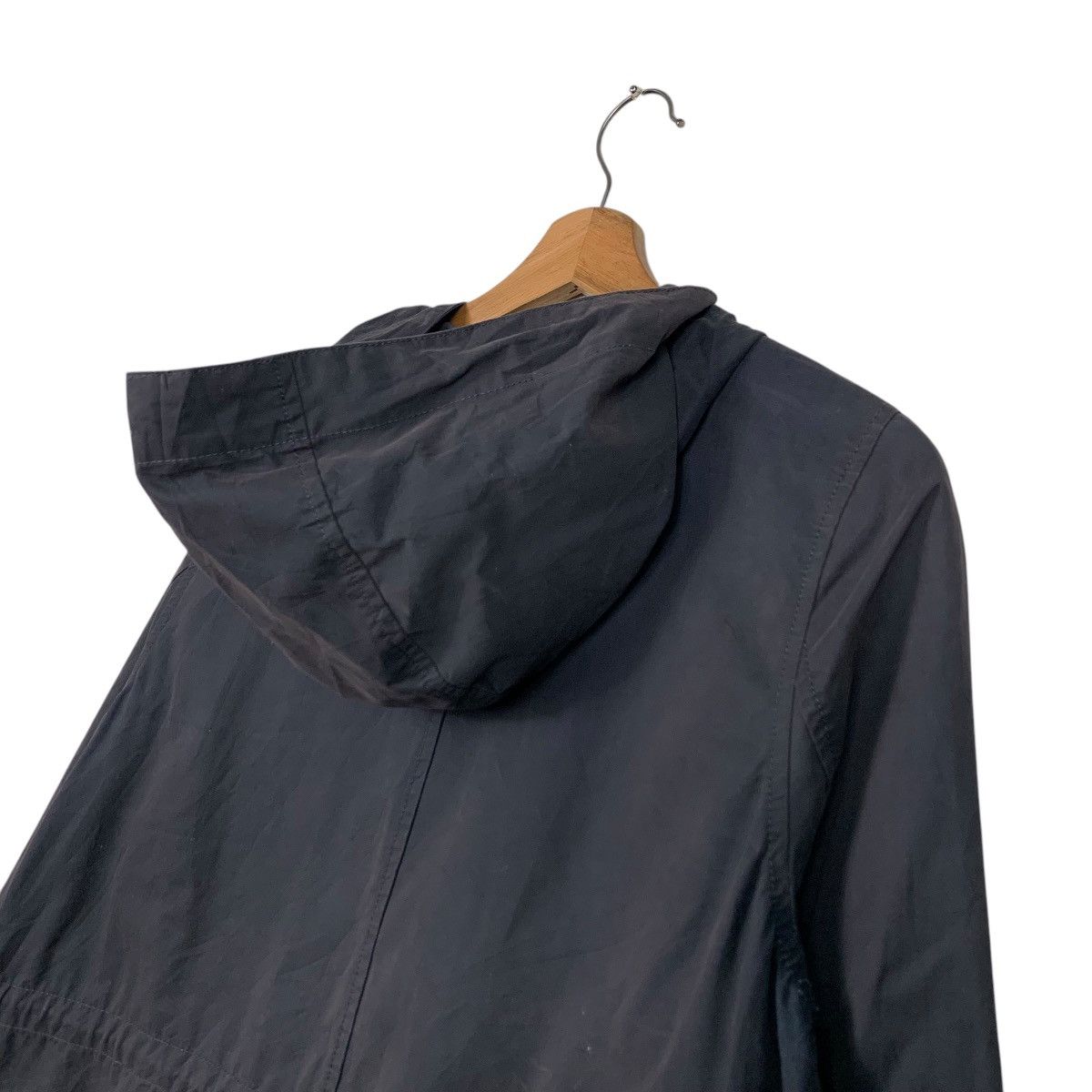 Japanese Brand SLY LANG Navy Blue Fishtail Parka Jacket #2299-C102 Size US S / EU 44-46 / 1 - 9 Thumbnail