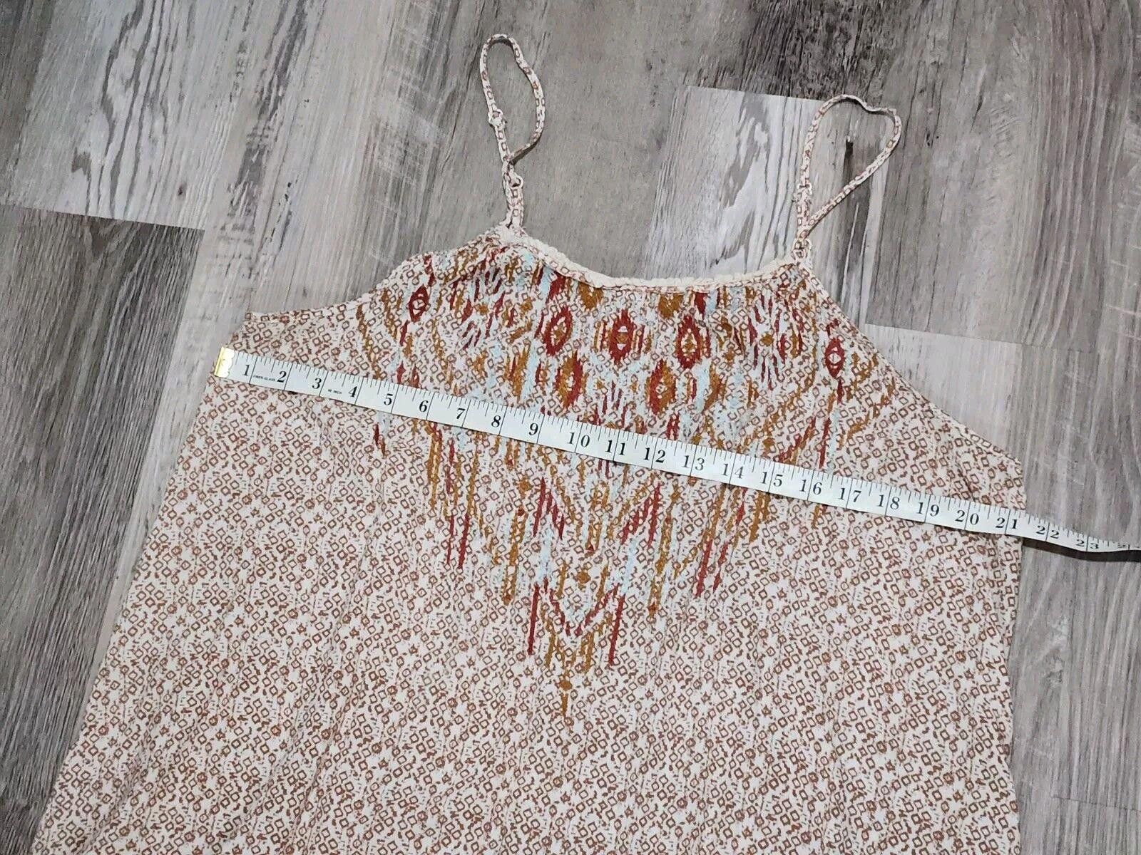 Designer Knox Rose Tank Top Extra Large Boho Hippie Floral Flowy Size XL / US 12-14 / IT 48-50 - 4 Thumbnail