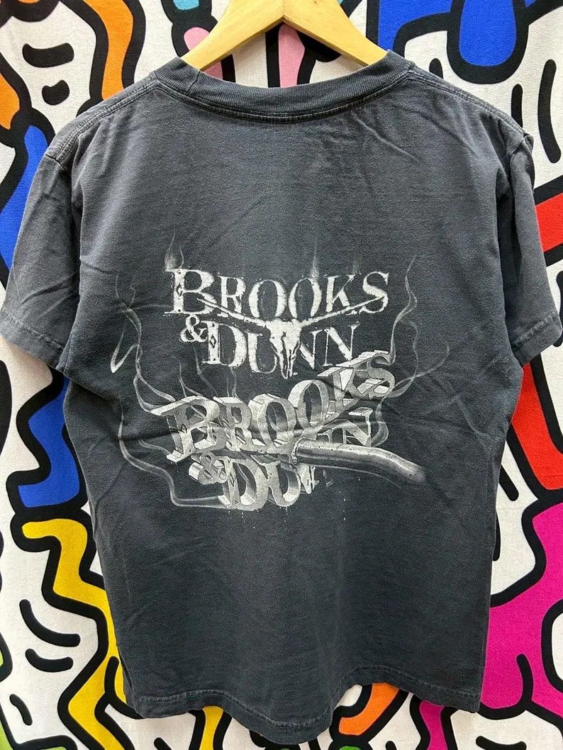 Vintage Vintage 90s Brooks and Dunn Band tshirt size M Size US M / EU 48-50 / 2 - 3 Thumbnail