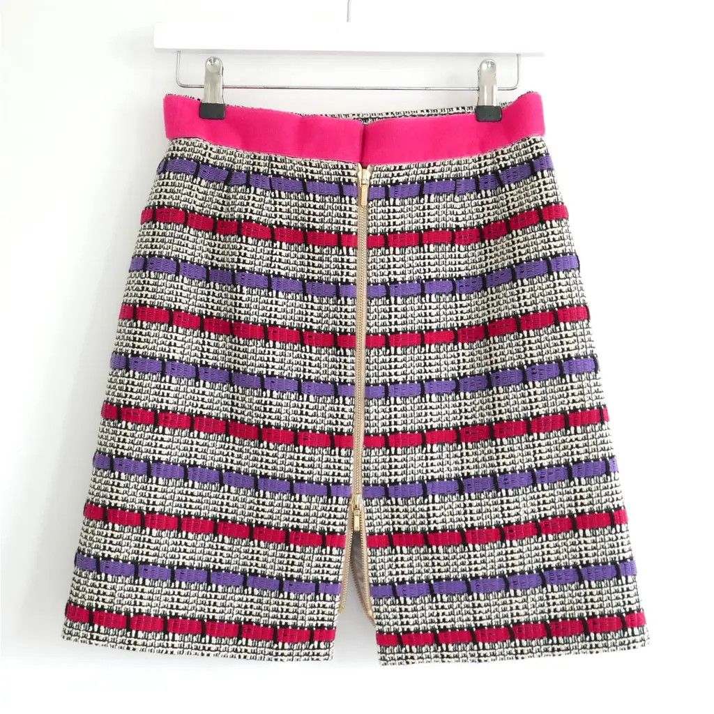 Chanel Chanel Spring 2017 Fantasy Tweed Zip & Velcro Detail Skirt Size 27" / US 4 / IT 40 - 3 Thumbnail