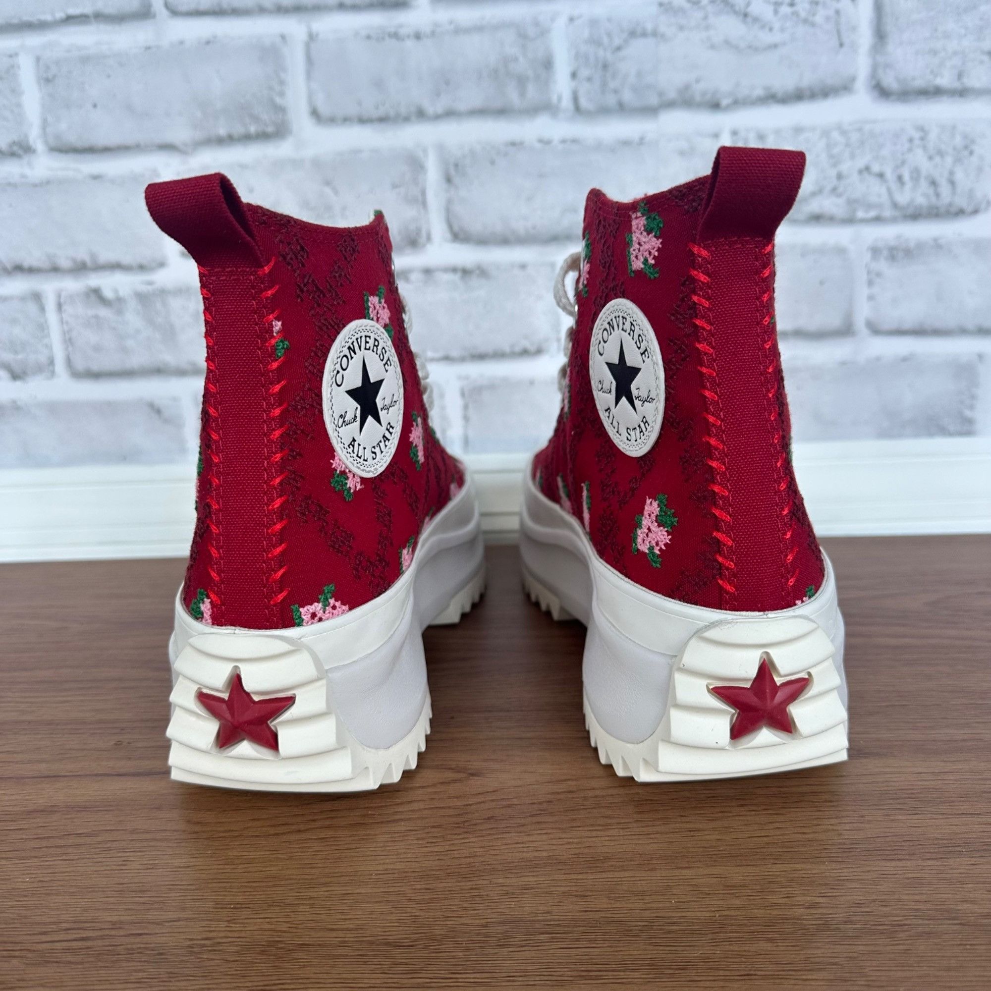 ⭐CONVERSE Run Star Hike Hi Rose Cross Stitch Sz 7.5 Men's Sh