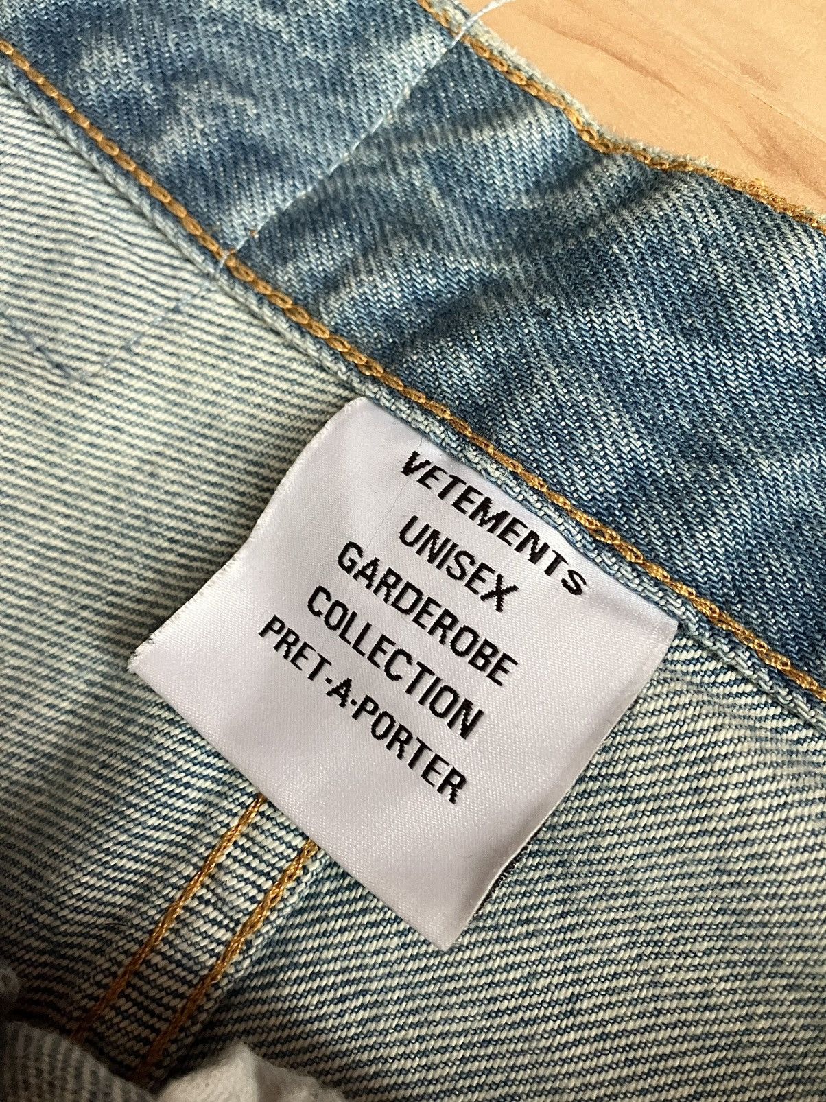 Vetements Vetements: Big Shape Jeans Light/ Ice Blue Size US 31 - 13 Thumbnail
