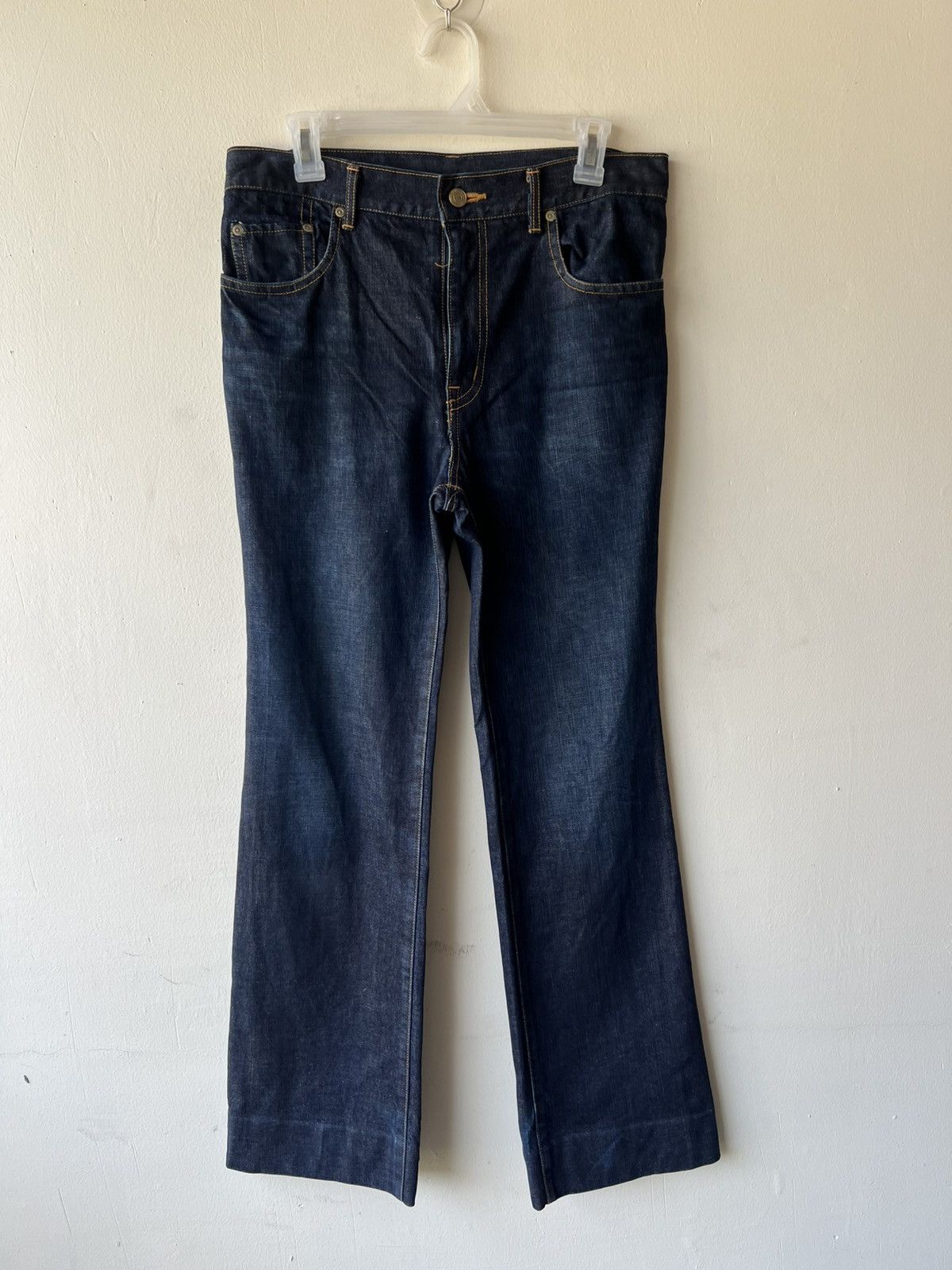 mercibeaucoup Mercibeaucoup Japan Waxed Denim Bootcut Jeans Flare Size US 30 / EU 46 - 2 Thumbnail