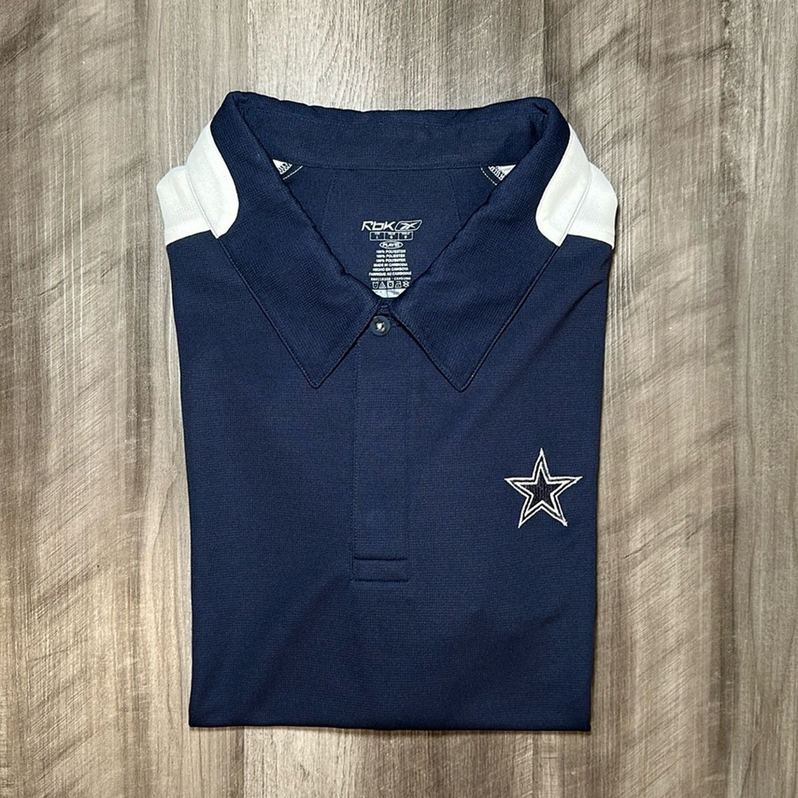 Reebok Dallas Cowboys Reebok Mesh Polo - Large Size US L / EU 52-54 / 3 - 1 Thumbnail