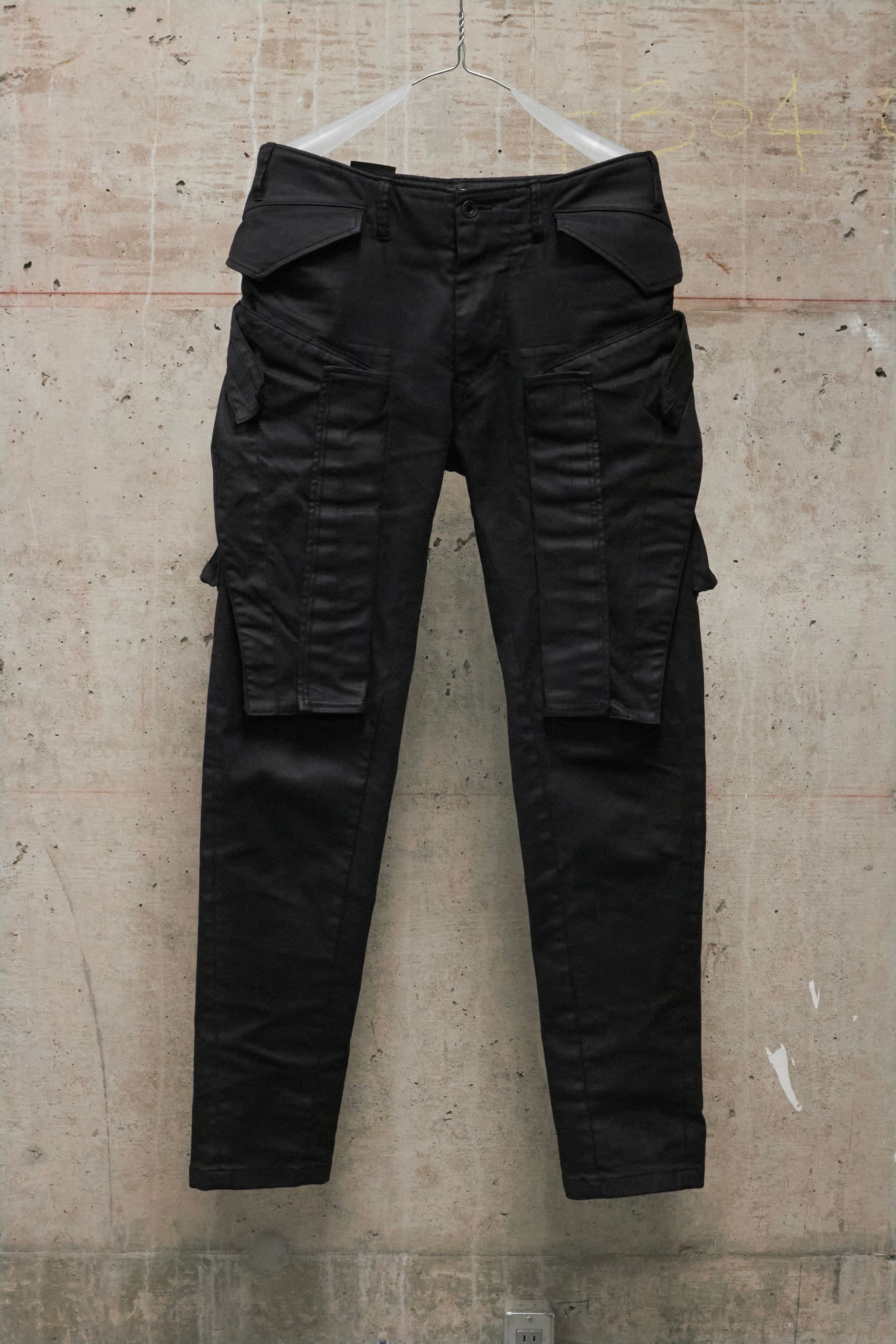 Julius Julius FW13- 14 Gas mask cargos wax coated denim 12oz | Grailed