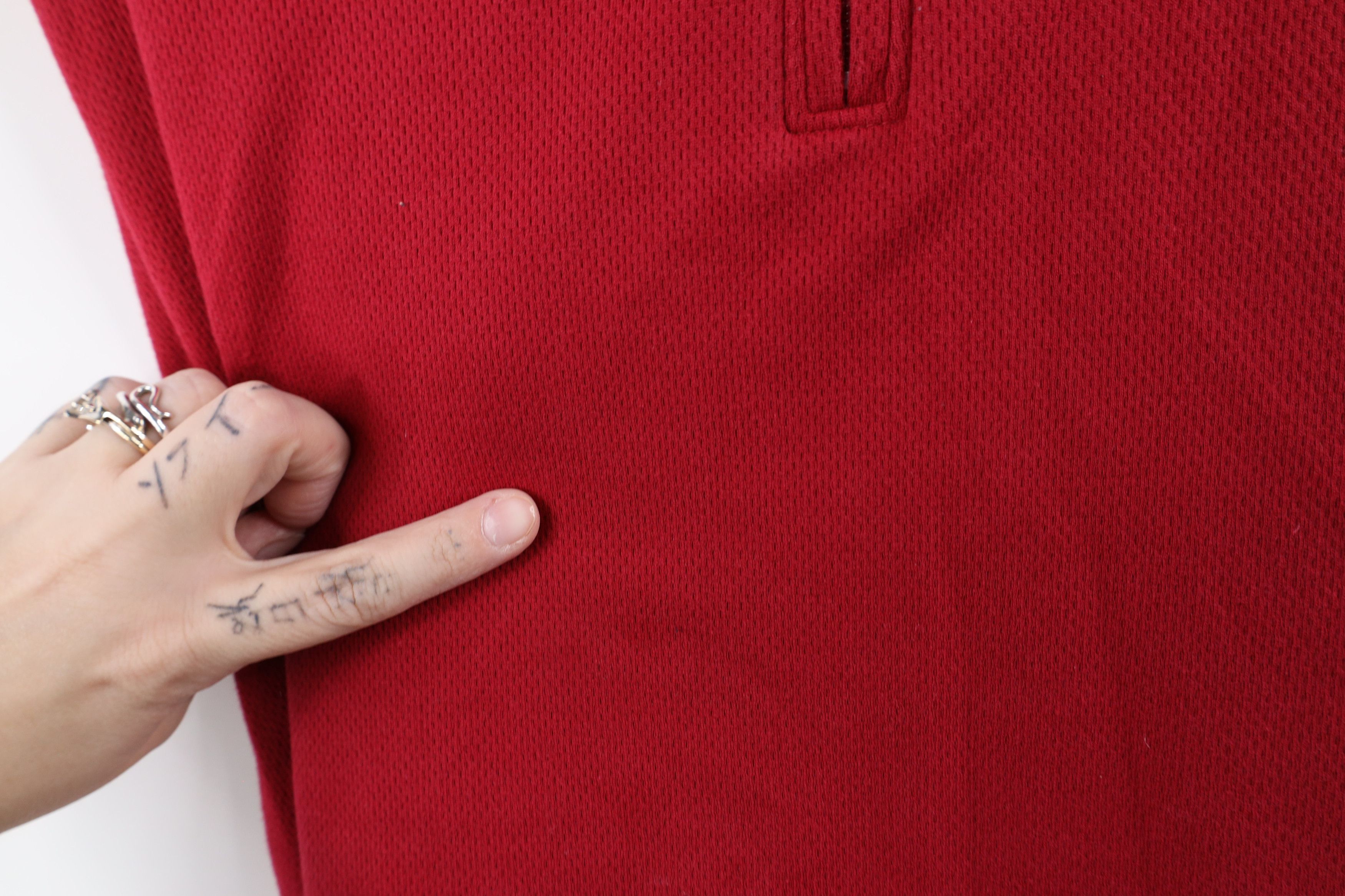Lands' End × Vintage Vintage Lands End Thermal Knit Half Zip Pullover Sweater Size US L / EU 52-54 / 3 - 4 Thumbnail