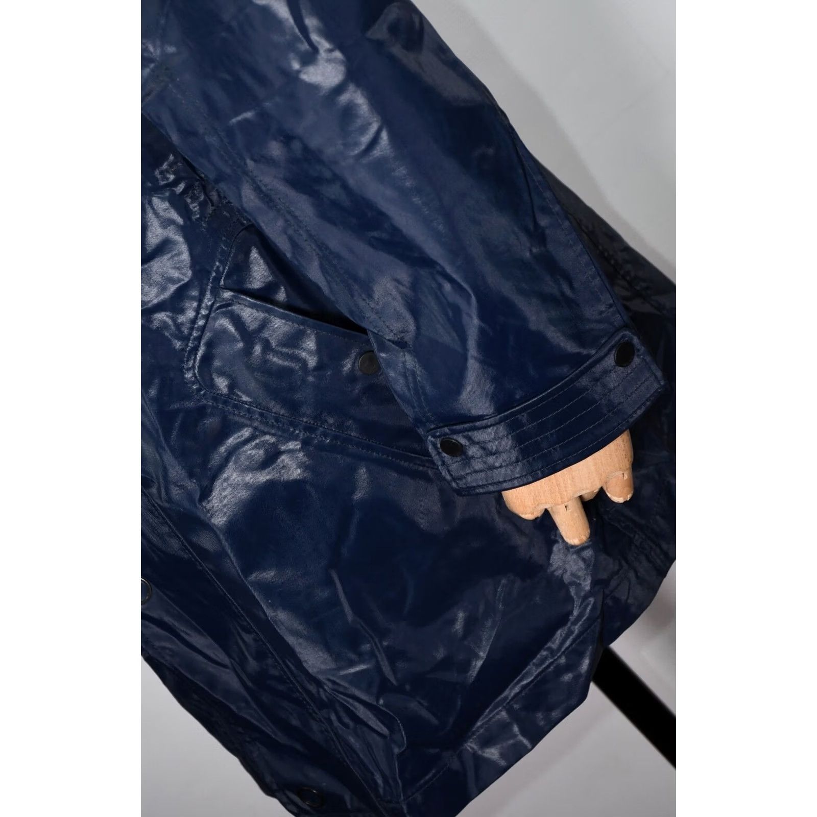 Hugo Boss HUGO BOSS Jacket Rain Coat Waterproof 50 Men Blue 40% Cotton 32% Polyester 28% Polyurethane Casual Weather Modern Fit Mens Size US M / EU 48-50 / 2 - 6 Thumbnail
