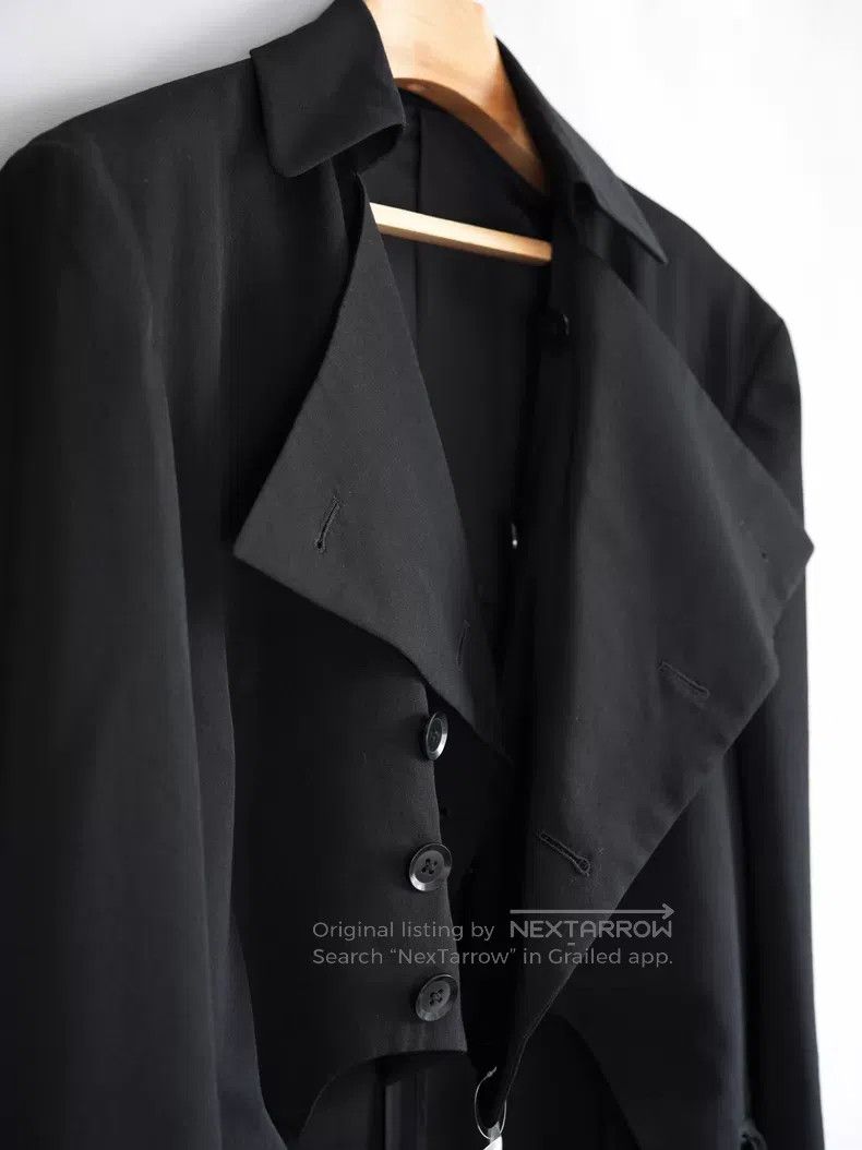 Yohji Yamamoto Yohji Yamamoto Size 1 11SS deformed collar tailcoat overcoa Size 38R - 8 Thumbnail