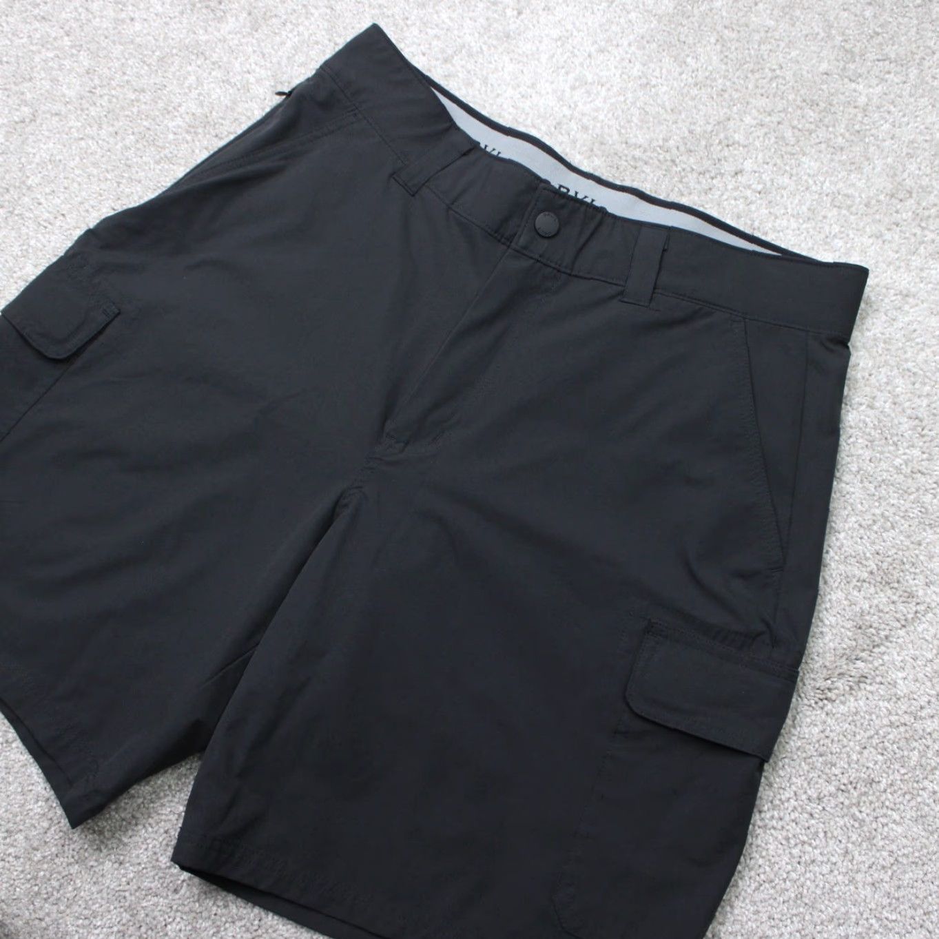 Orvis Orvis Mens Shorts 34 Black Lightweight Cargo Polyester 9" Inseam Tech Wicking Belted Flat Front Casual Outdoor Summer Spring Fall All Seasons Mens Size US 34 / EU 50 - 2 Thumbnail
