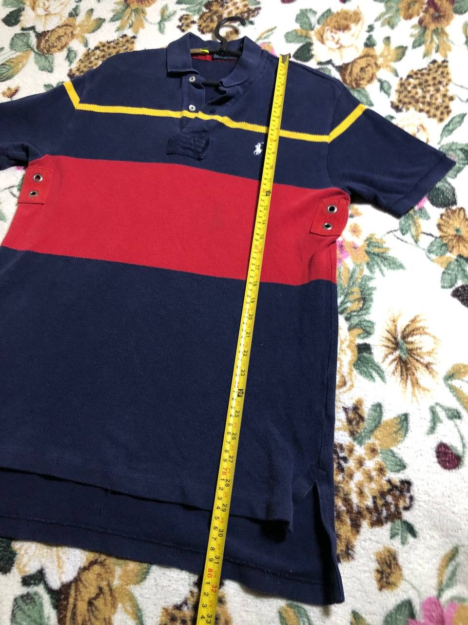 Polo Ralph Lauren Vintage Ralph Lauren Polo Shirt Mens Blue Red Striped polo Size US M / EU 48-50 / 2 - 8 Thumbnail