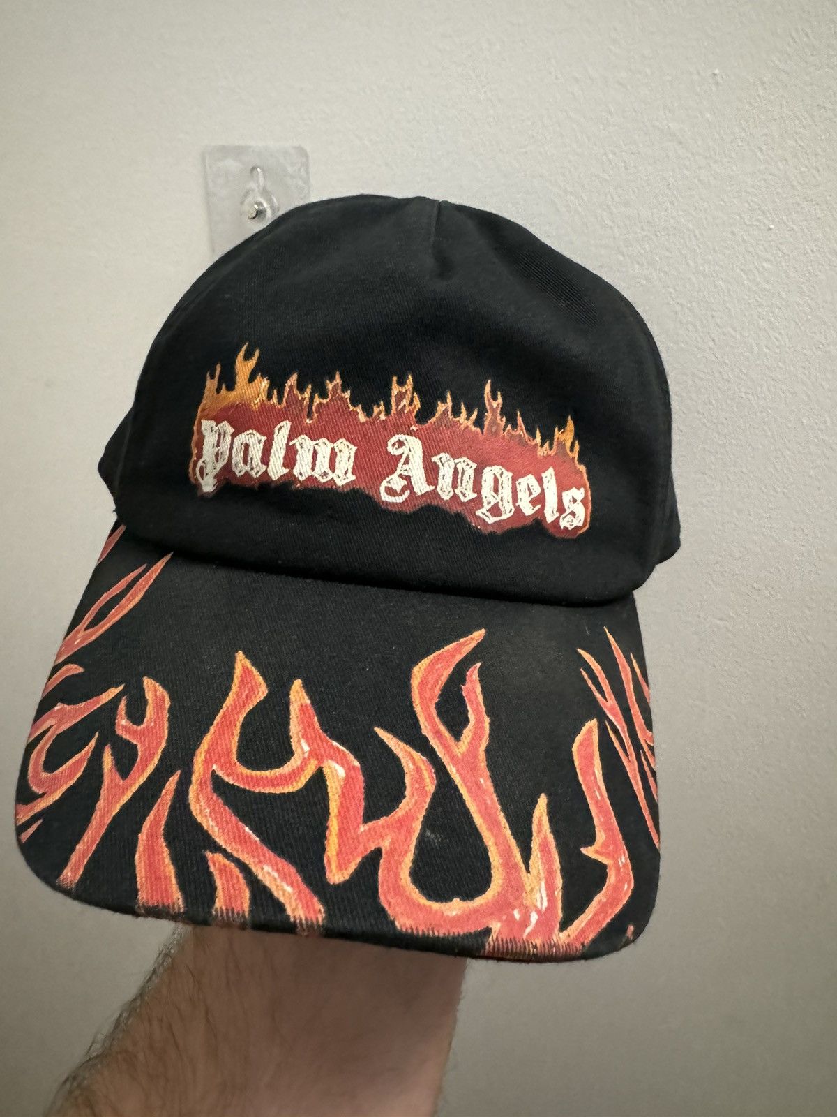 Palm Angels Palm Angels Burning Logo Flame baseball Cap Size ONE SIZE - 8 Thumbnail