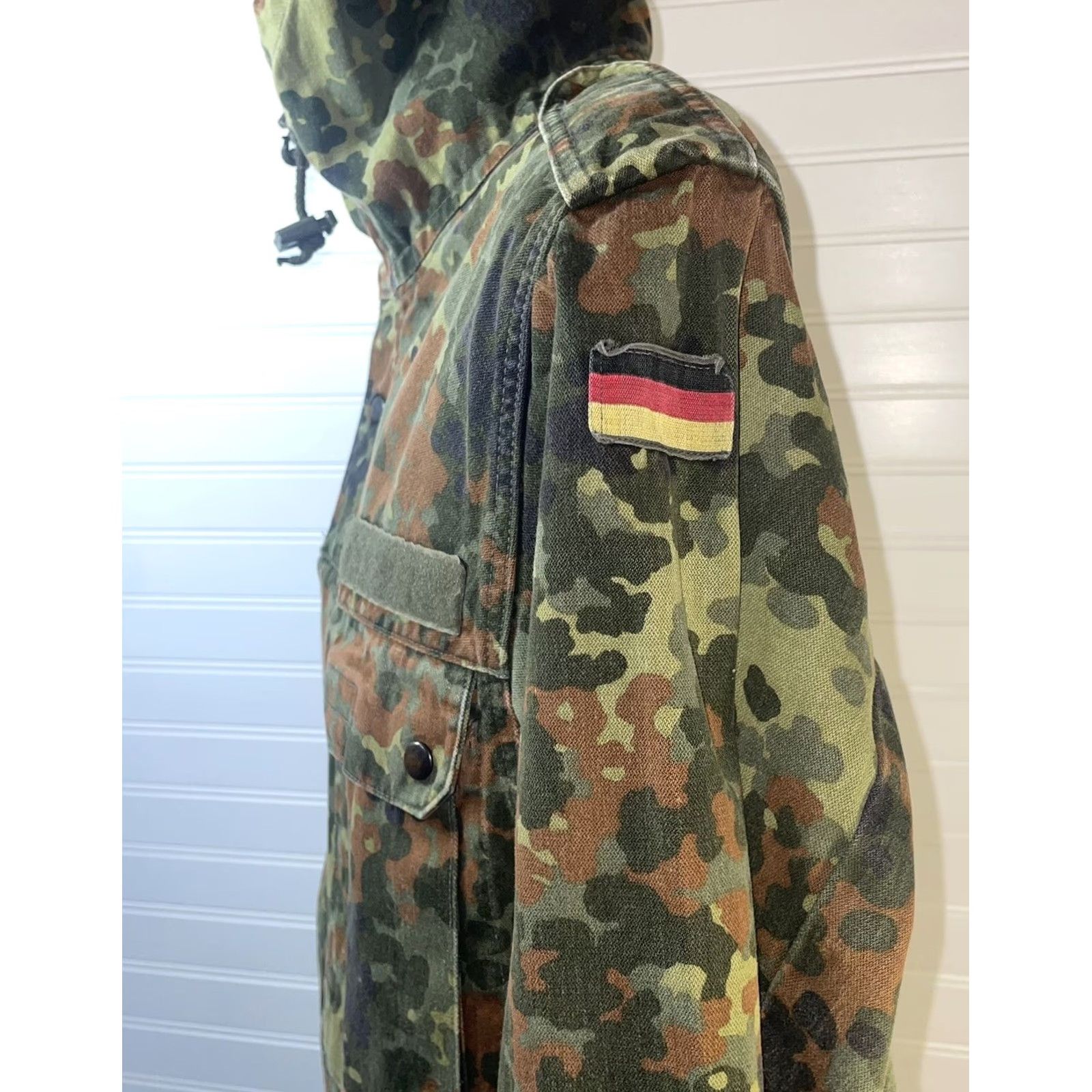 GmbH VINTAGE Kohler GMBH German Army Jacket Men Large Flecktarn Camo Military Combat Jacket Size US L / EU 52-54 / 3 - 4 Thumbnail
