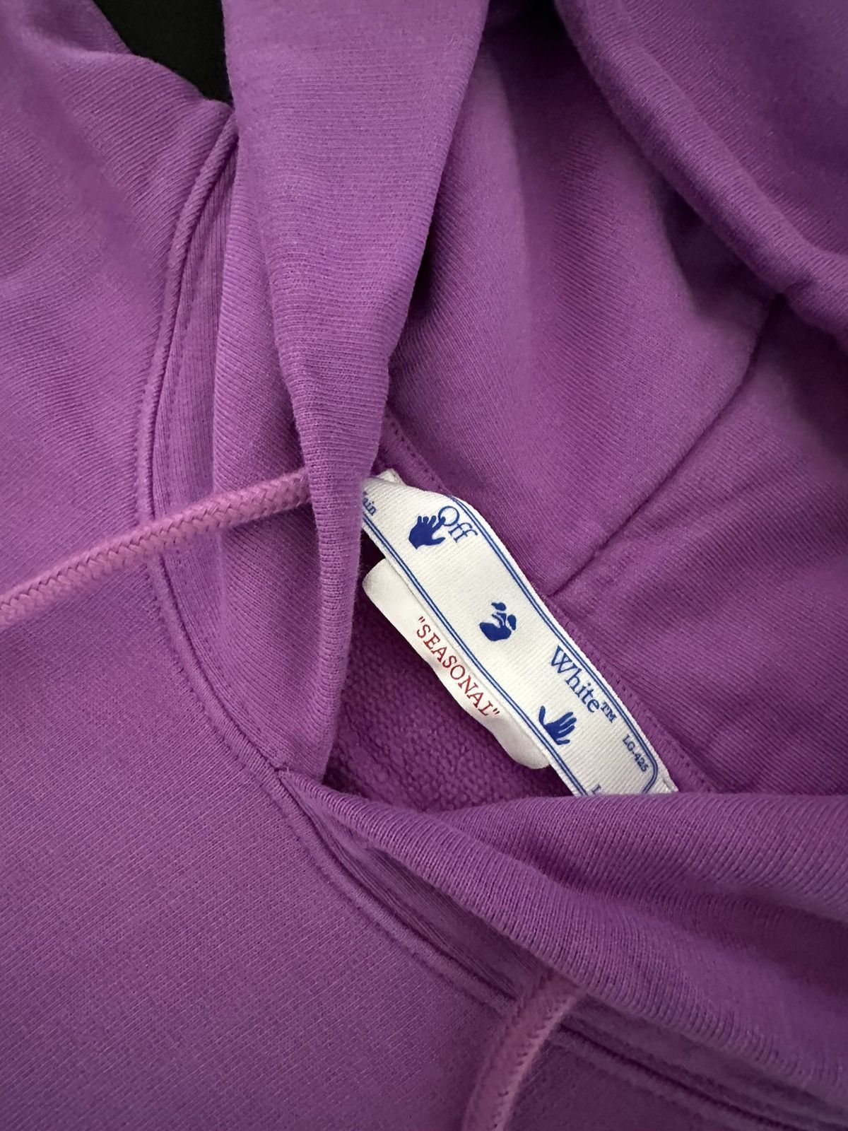Off-White Off White Orchid Rubber Diagonal Hoodie Size US M / EU 48-50 / 2 - 4 Thumbnail