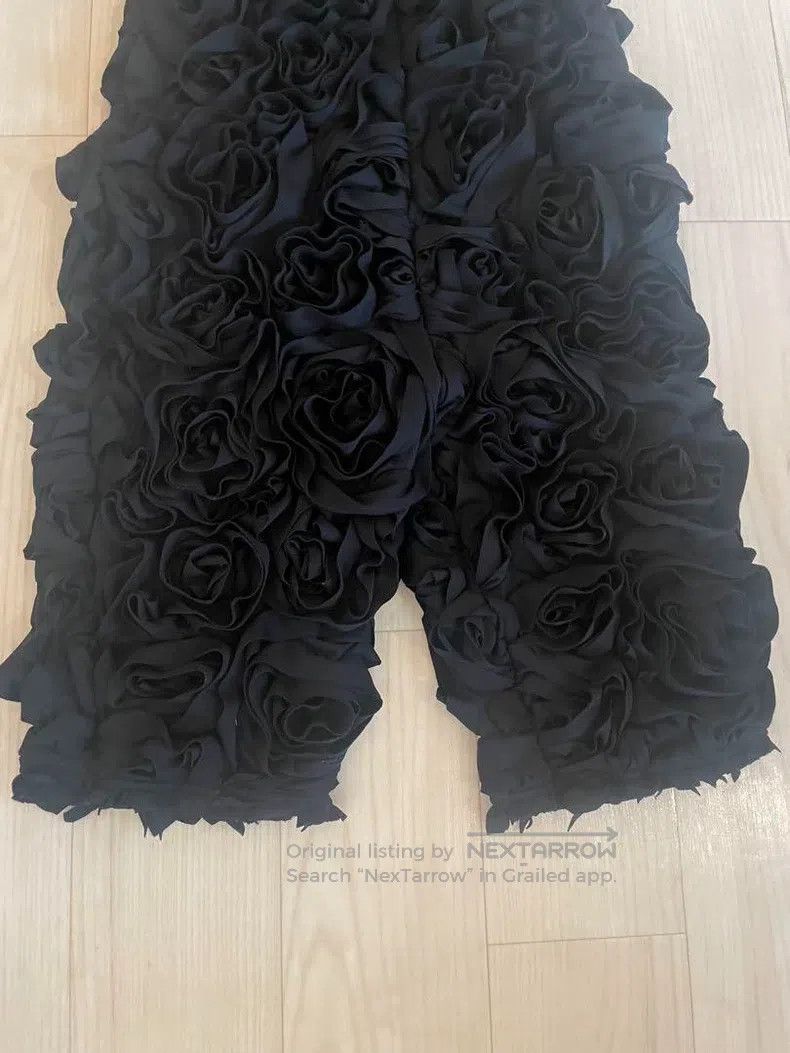 Comme des Garcons Comme Des Garcons size S Black Vintage Rose Design Jumpsui Size 23" - 3 Thumbnail