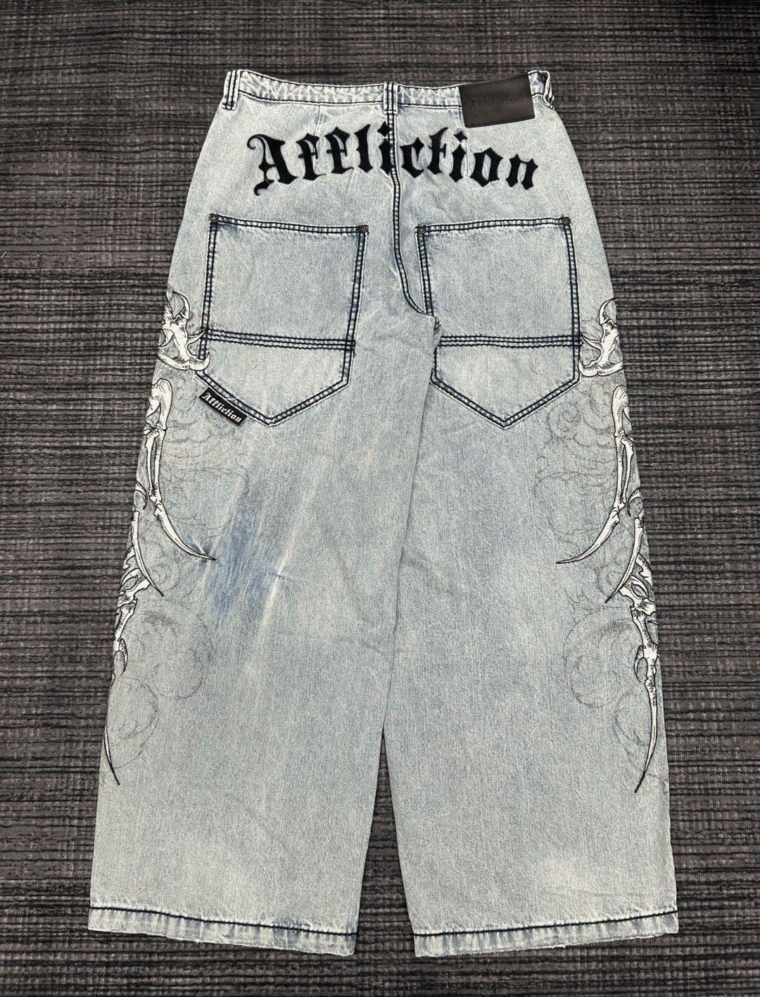 Affliction affliction bone printed baggy jeans Size US 34 / EU 50 - 1 Thumbnail