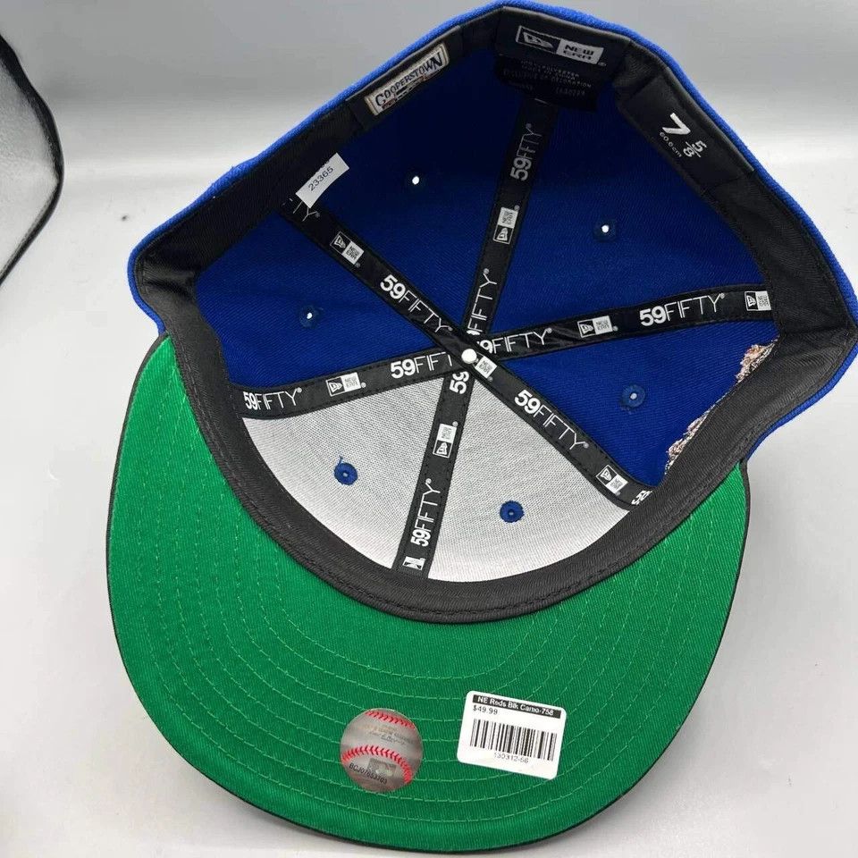 New Era Cincinnati Reds Hat Men 7 5/8 59Fifty New Era MLB Fitted Cap Size ONE SIZE - 2 Thumbnail