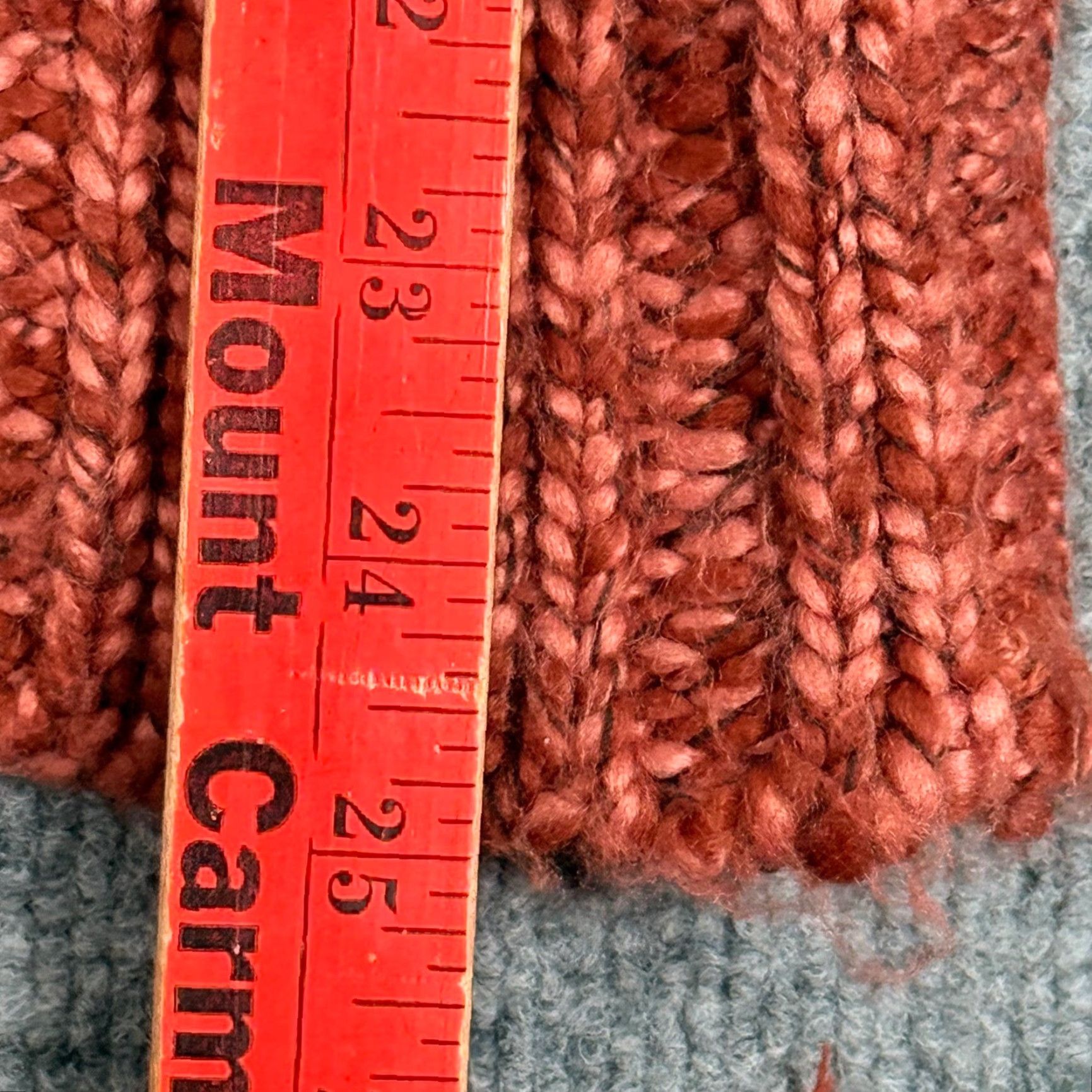 Vintage Mudd Cowl Neck Vest Sweater Women Orange Chunky Knit Metallic Sparkle SS Fall Fashion Size M / US 6-8 / IT 42-44 - 5 Thumbnail