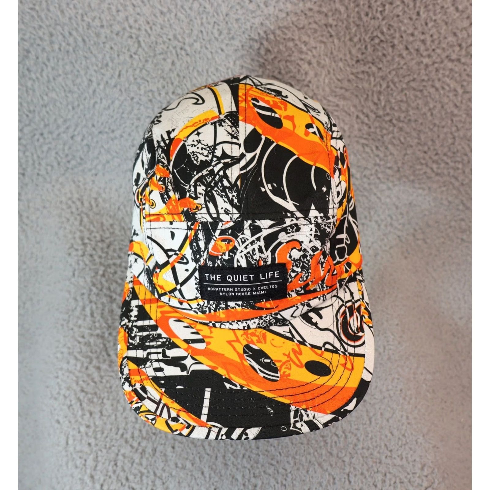 Vintage Cheetos x No Pattern Studio The Quiet Life Nylon Strapback 5 Panel Hat Size ONE SIZE - 2 Thumbnail