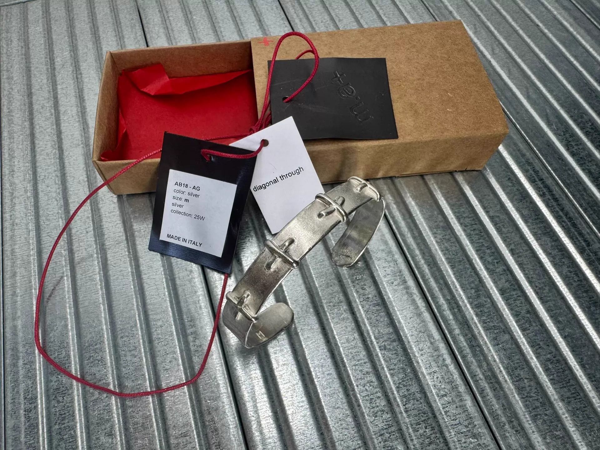 Ma+ new maurizio amadei m.a+ 3D Cross Bracelet AB18 M Size ONE SIZE - 1 Thumbnail