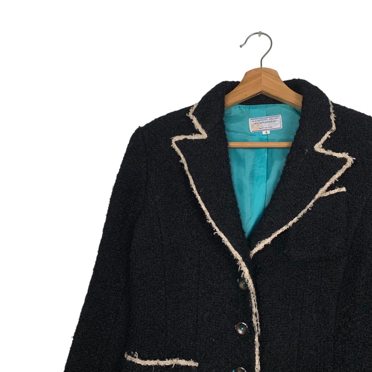 Alexander Julian Alexander Julian Wool Women Jacket Size S / US 4 / IT 40 - 6 Thumbnail