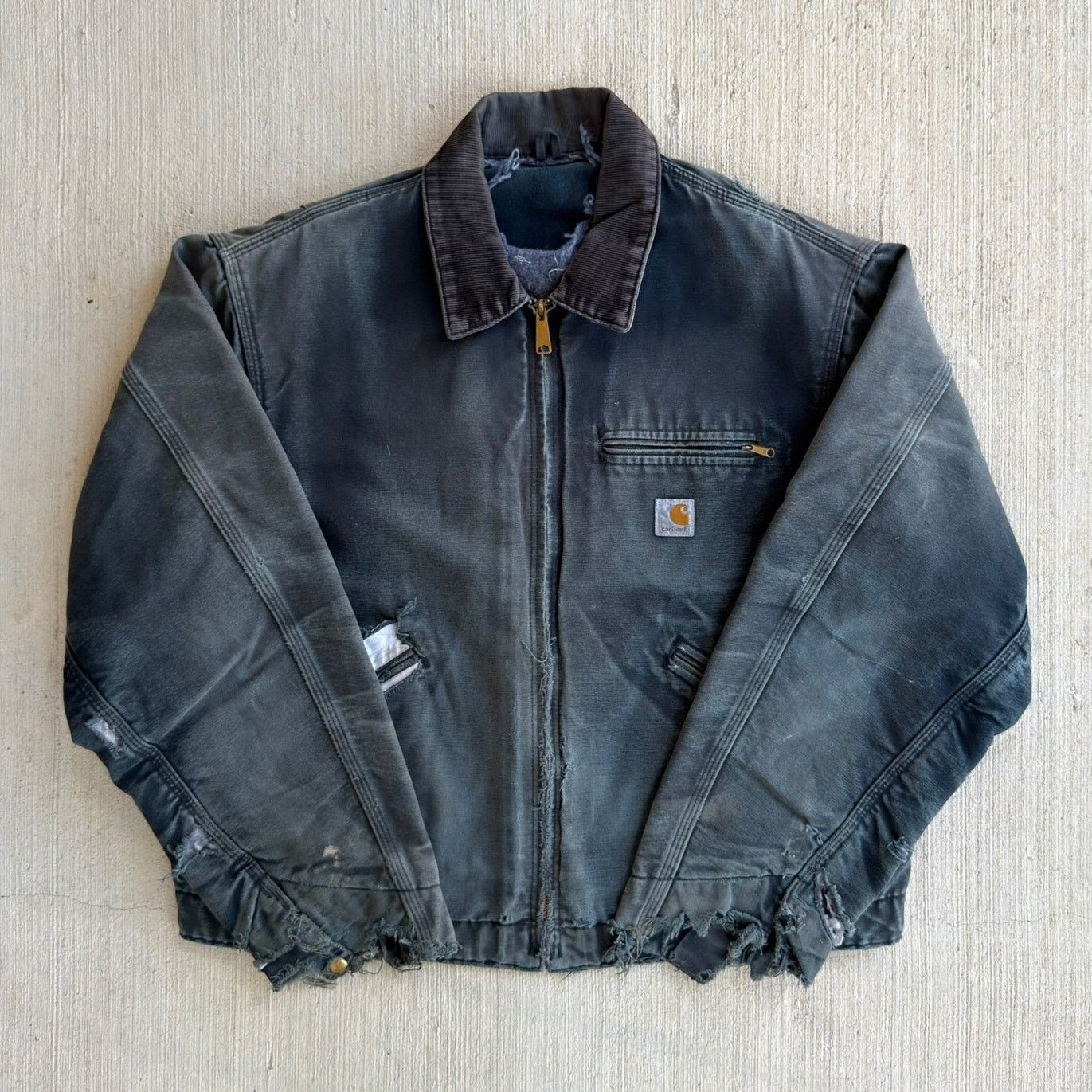 Carhartt × Vintage 90s Carhartt JB105 black detroit jacket sz XL
