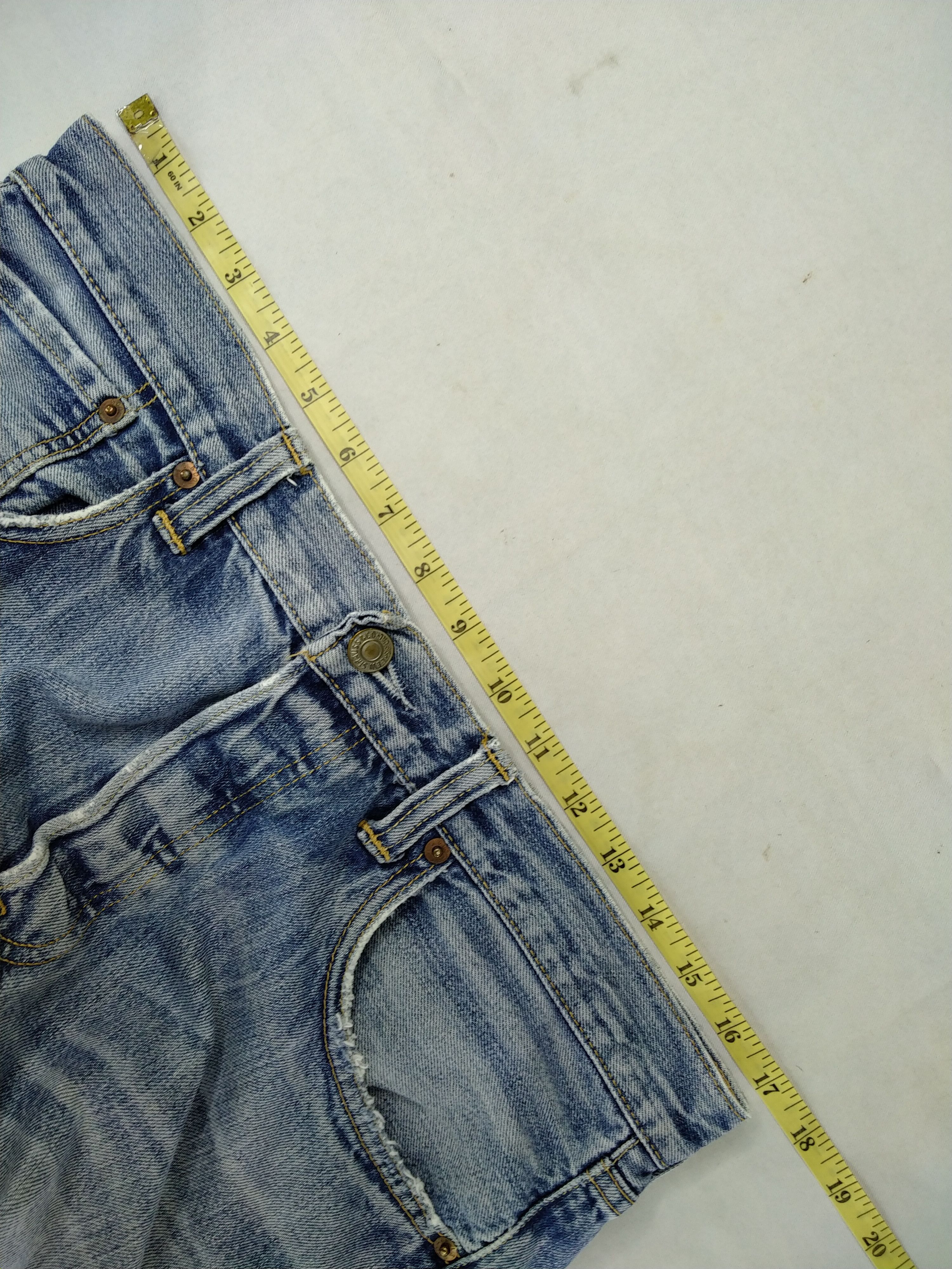 Japanese Brand Blue Distressed Vintage Levi's 501 34x28.5 Denim -JN270 Size US 34 / EU 50 - 6 Thumbnail