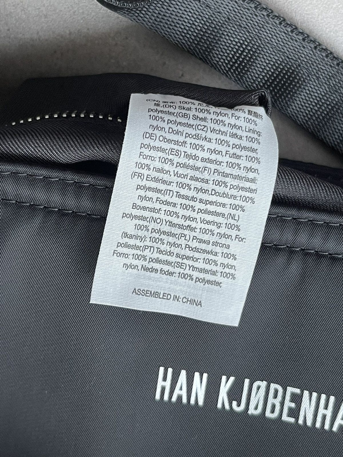 Han Kjobenhavn !DS! SS23 Han Kjobenhavn Small Logo Nylon Black Shooper Bag Size ONE SIZE - 12 Thumbnail