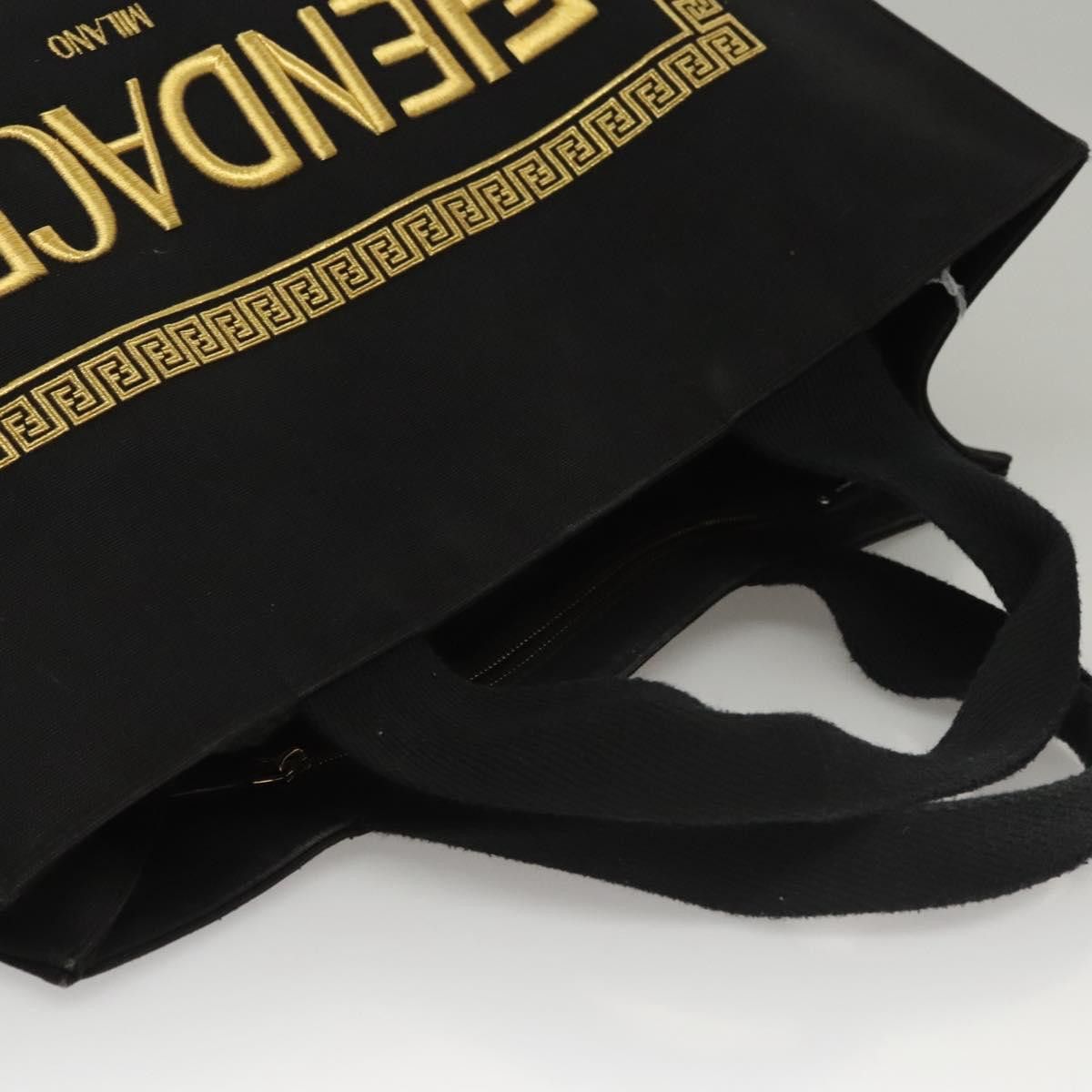 Fendi FENDI Versace Collaboration Fenderche Tote Bag Canvas Black Size ONE SIZE - 6 Thumbnail