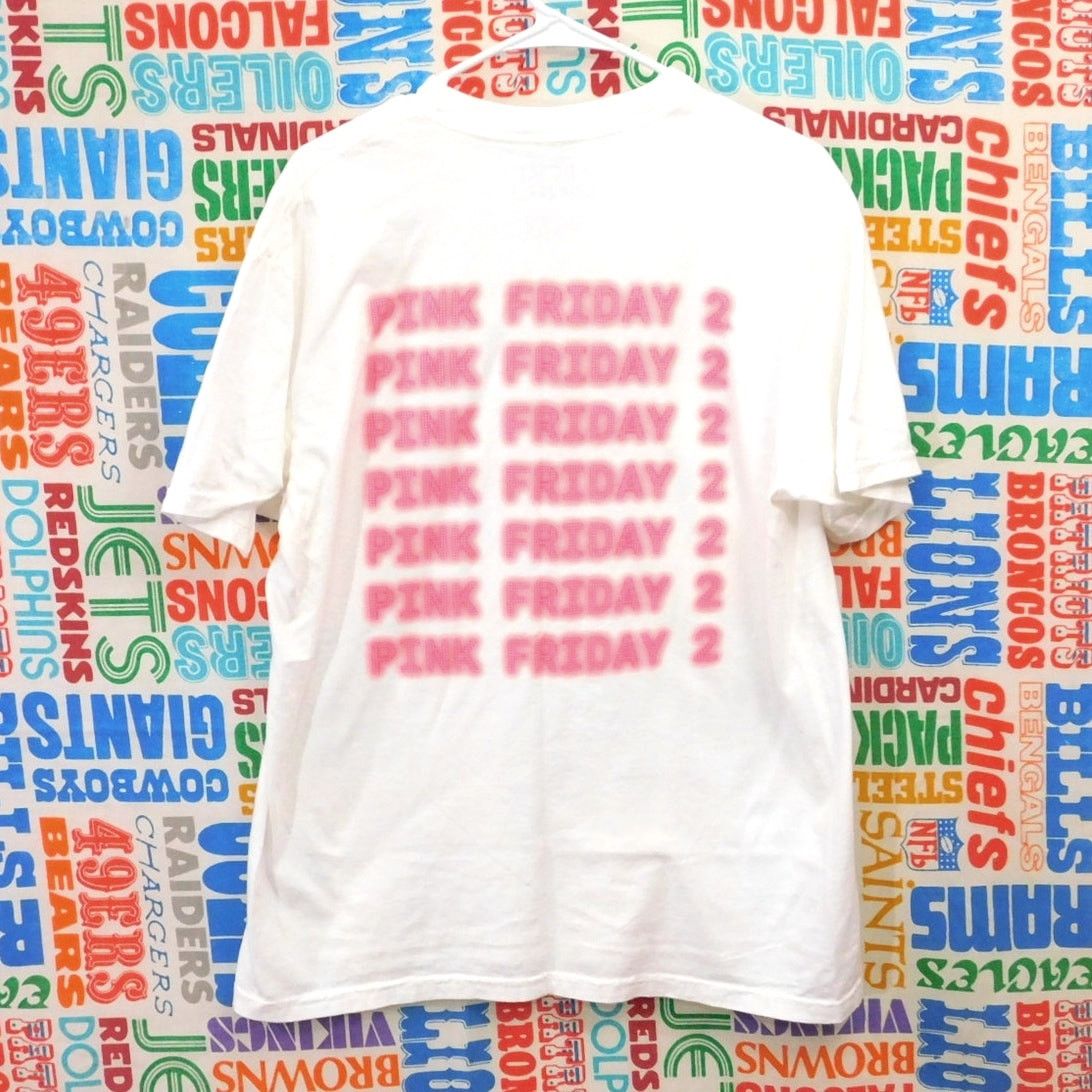 Hanes Nicki Minaj T Shirt Pink Friday 2 Size L White Double Sided Size US L / EU 52-54 / 3 - 2 Thumbnail