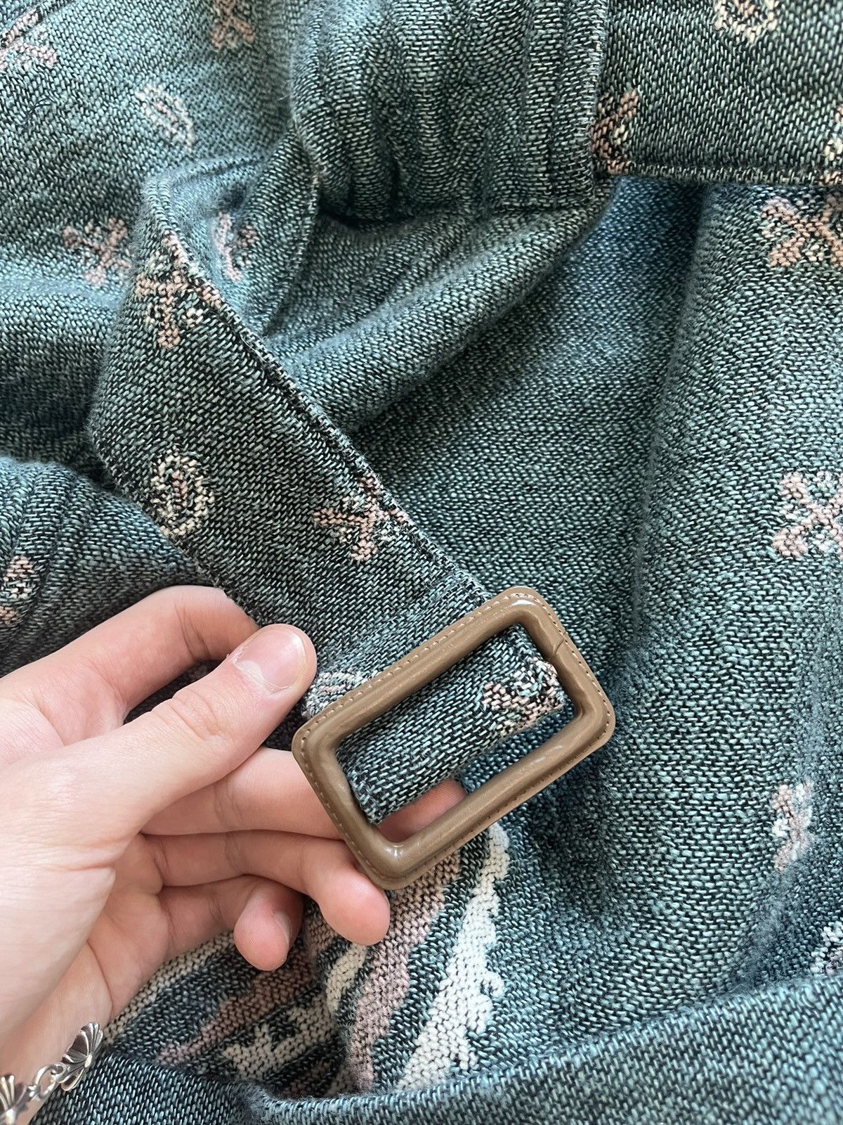 Kapital Kapital Knit Multi Colored Teal Cloak/Long Coat Size US L / EU 52-54 / 3 - 10 Thumbnail