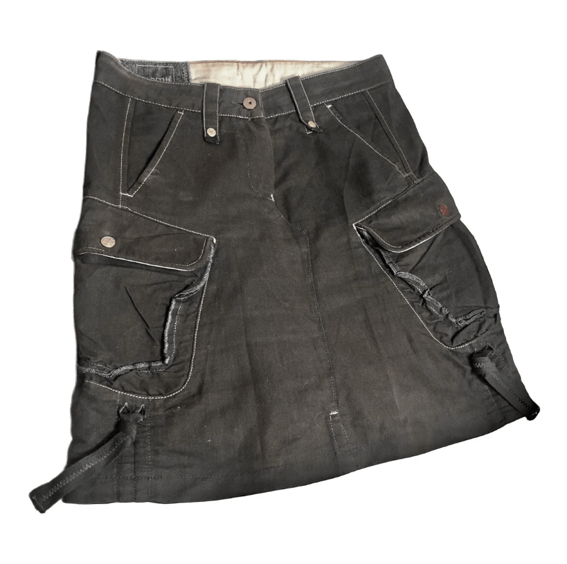Marithe + Francois Girbaud The MfG Multipocketed Midi Skirt Size 27" / US 4 / IT 40 - 3 Thumbnail