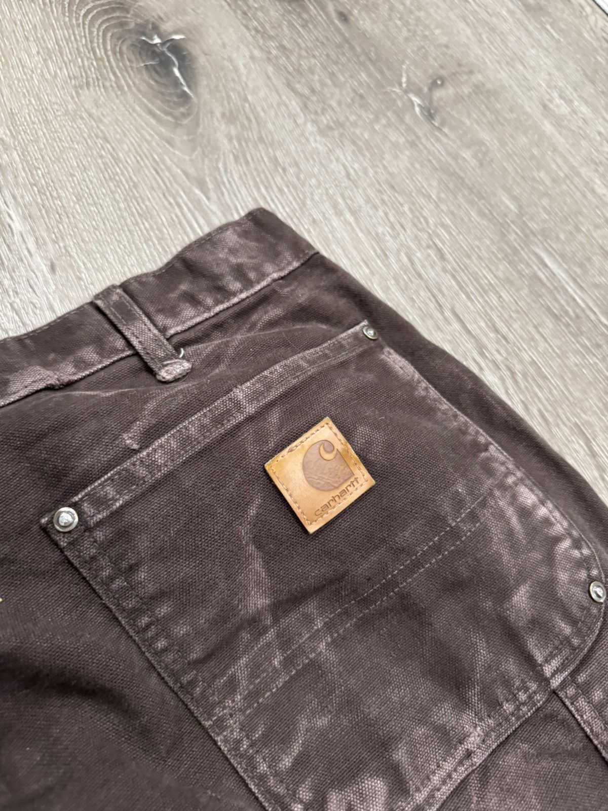 Carhartt Y2K Carhartt Brown Distressed Double Knee Pants Size 36x32 Size US 36 / EU 52 - 7 Thumbnail