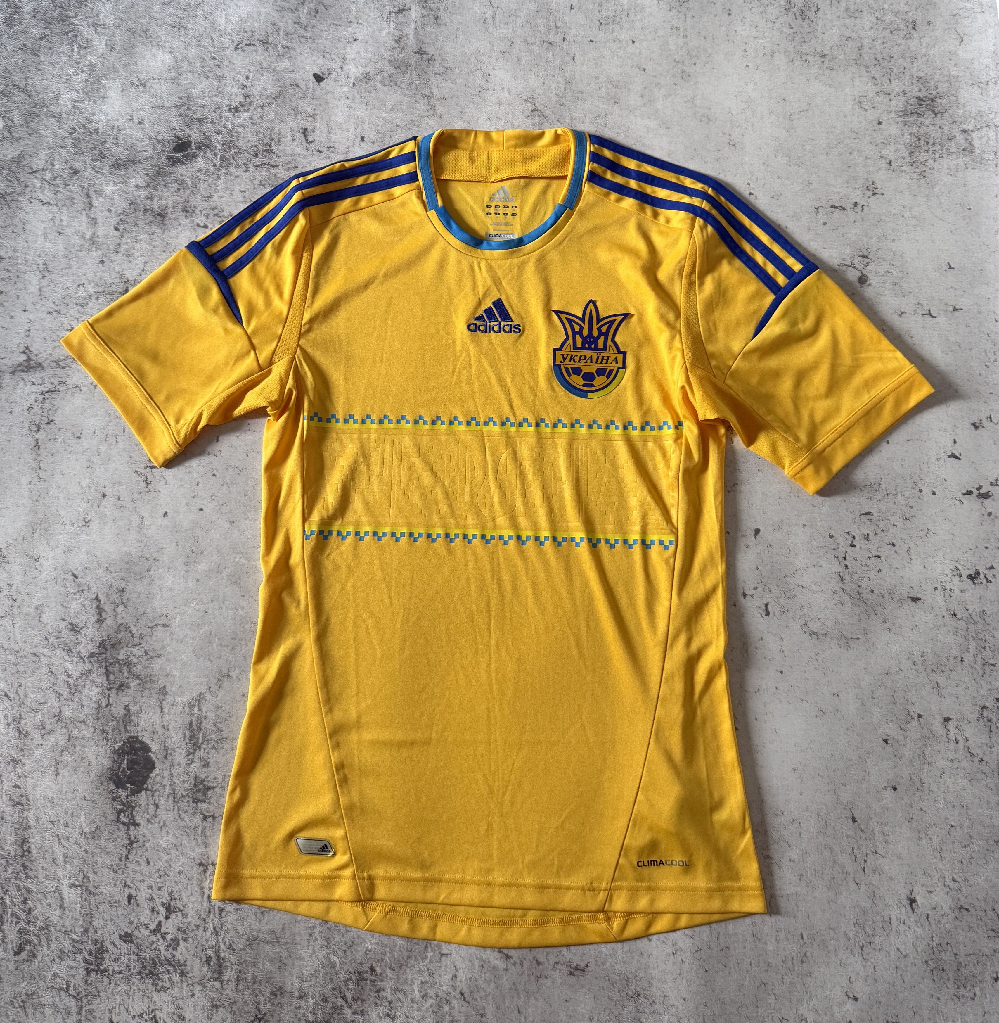 Adidas UKRAINE 2012 HOME FOOTBALL SHIRT SOCCER JERSEY X11627 S Size US S / EU 44-46 / 1 - 1 Thumbnail
