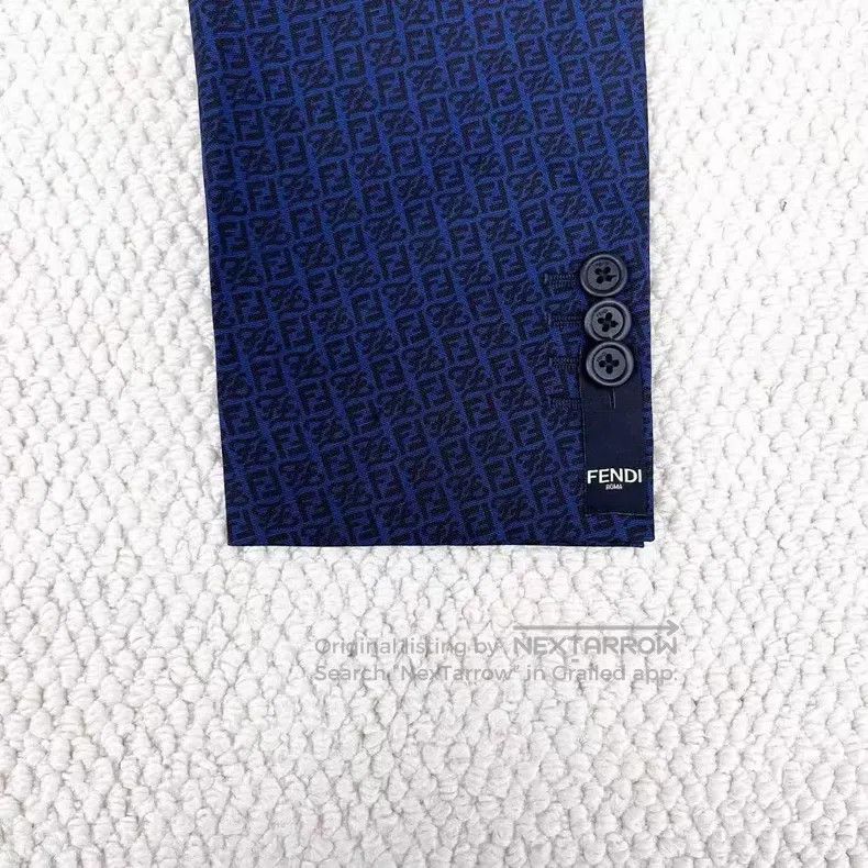 Fendi Fendi Dark blue double F monogram printed suit Size M / US 6-8 / IT 42-44 - 5 Thumbnail