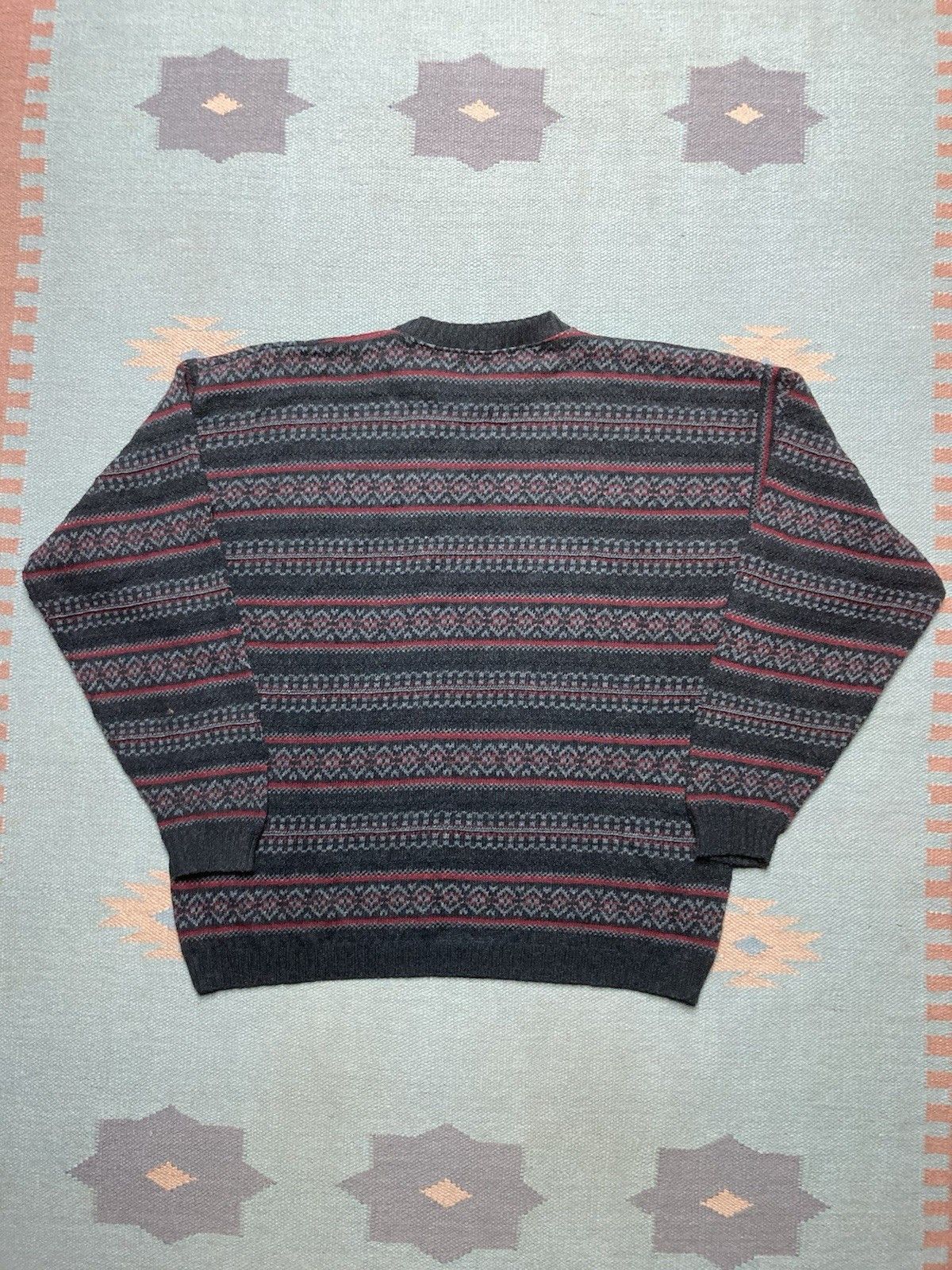 Vintage knit sweater falls creek hand framed cotton blend diamonds L Size US L / EU 52-54 / 3 - 5 Thumbnail