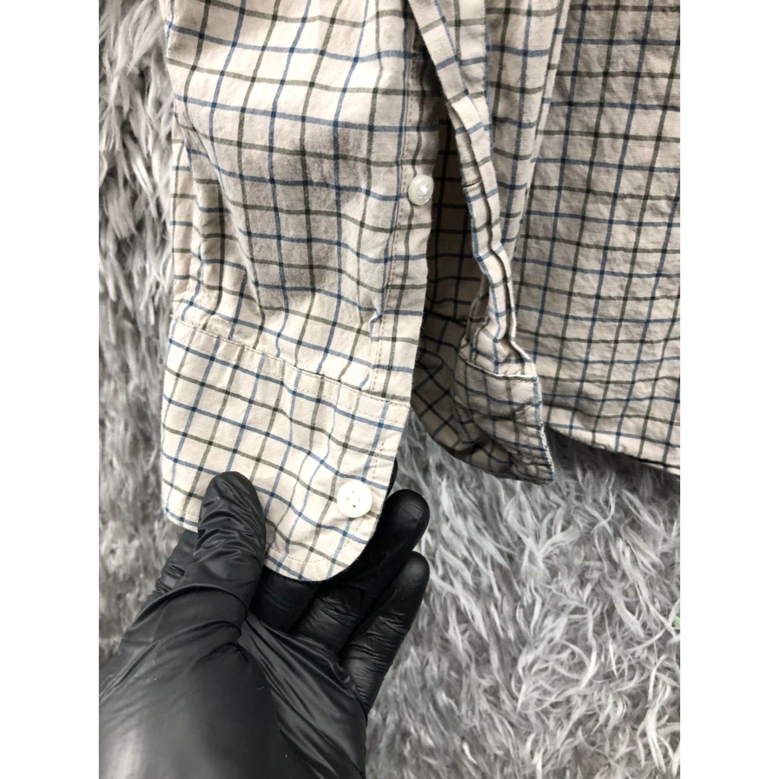 J.Crew J.Crew Slim Shirt Beige Grid Check Size 2XL Mens Long Sleeve Shirt Size US XXL / EU 58 / 5 - 2 Thumbnail