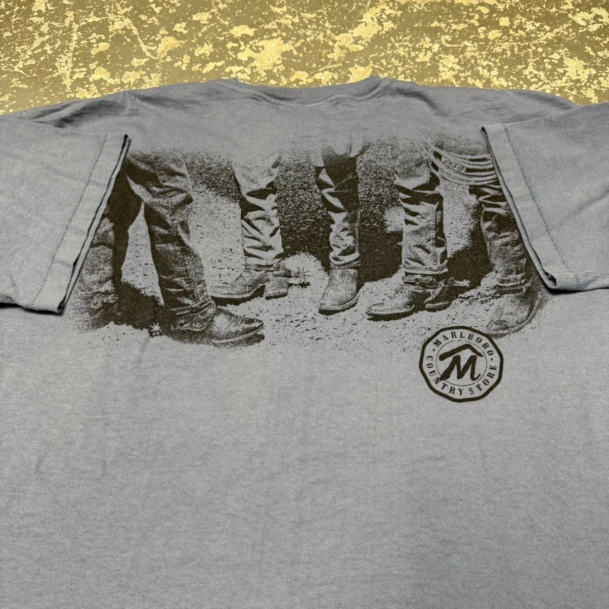 Marlboro Vintage Marlboro County Store Cowboy Boot Cigarette Tshirt Size US XL / EU 56 / 4 - 9 Thumbnail