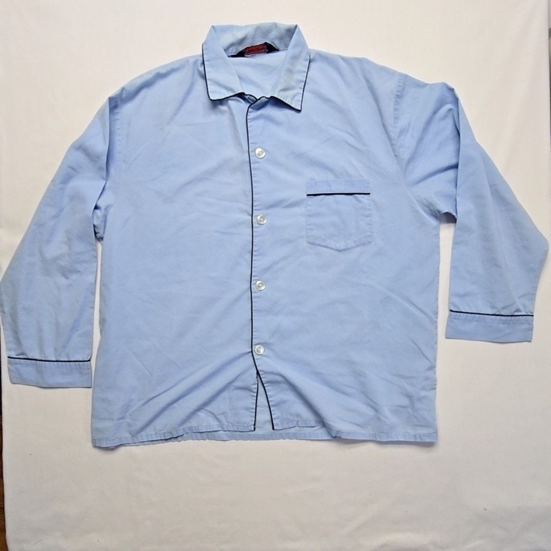 Vintage Vintage Hemingway Point Shirt Light L Pajamas Top VTG Size US L / EU 52-54 / 3 - 1 Thumbnail
