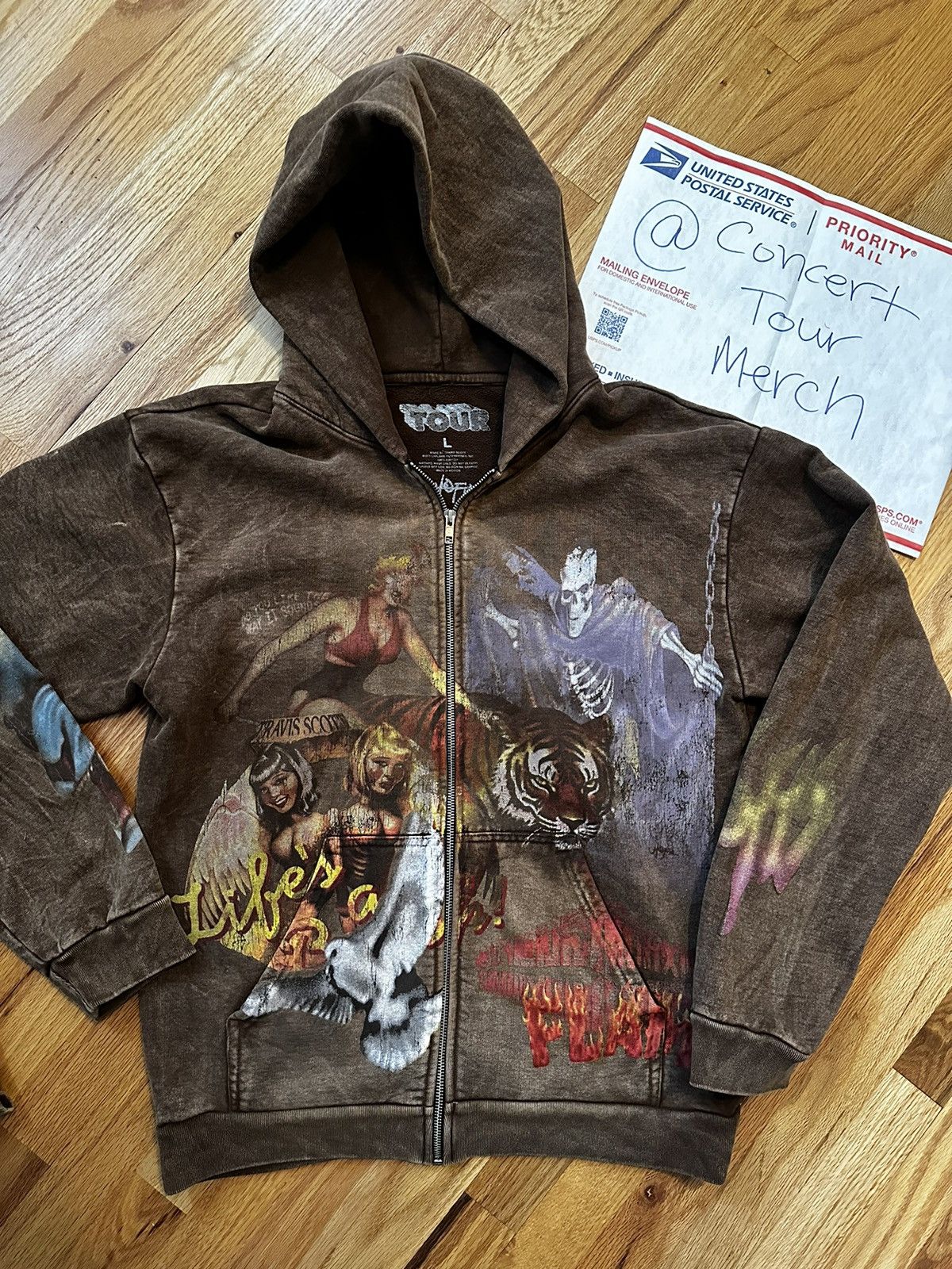 Travis Scott Travis Scott Circus Maximus Utopia Zip Up Hoodie size Large Size US L / EU 52-54 / 3 - 1 Thumbnail