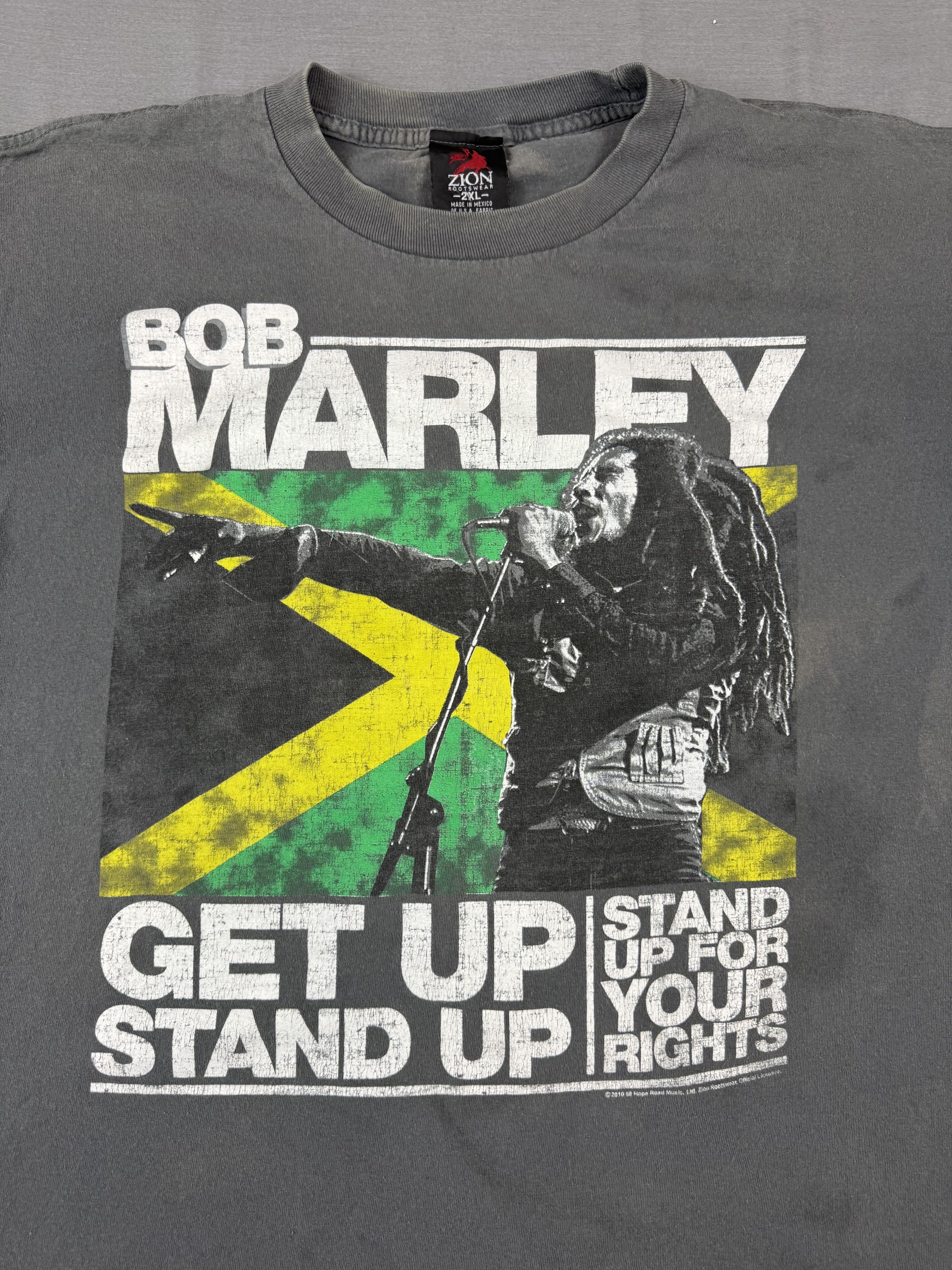 Zion Rootswear Y2K Bob Marley Get Up Stand Up Zion Rootswear T-Shirt Size US XXL / EU 58 / 5 - 2 Thumbnail